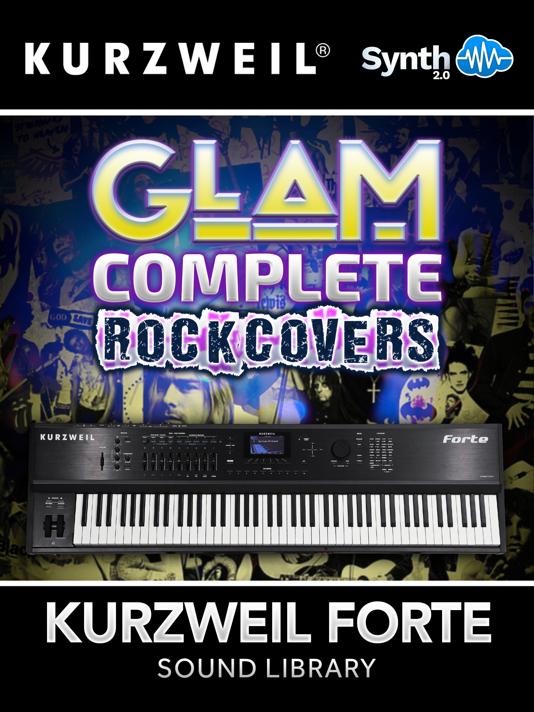 DRS019 - Glam - Complete Rock Covers - Kurzweil Forte
