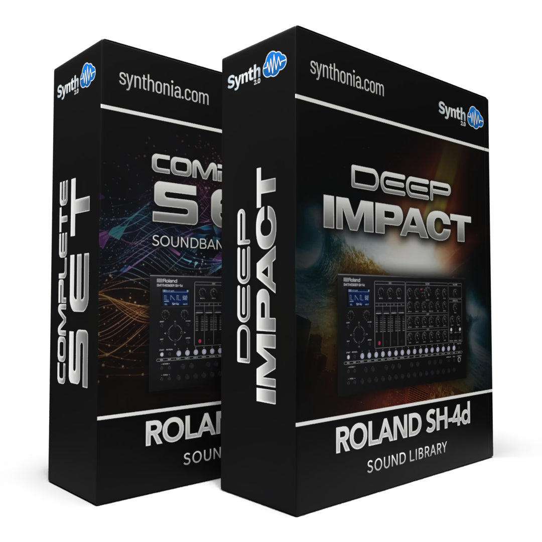 HAPPY818　 　PV STUDIO Entertainment 4D Complete Set + Deep Impact - Bundle for Roland SH-4d – 264 Sounds