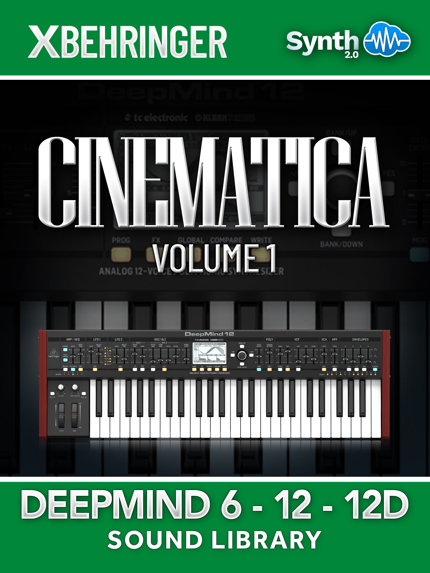 LFO002 - Cinematica V1 - Behringer Deepmind 6 / 12 / 12D ( 64 presets )