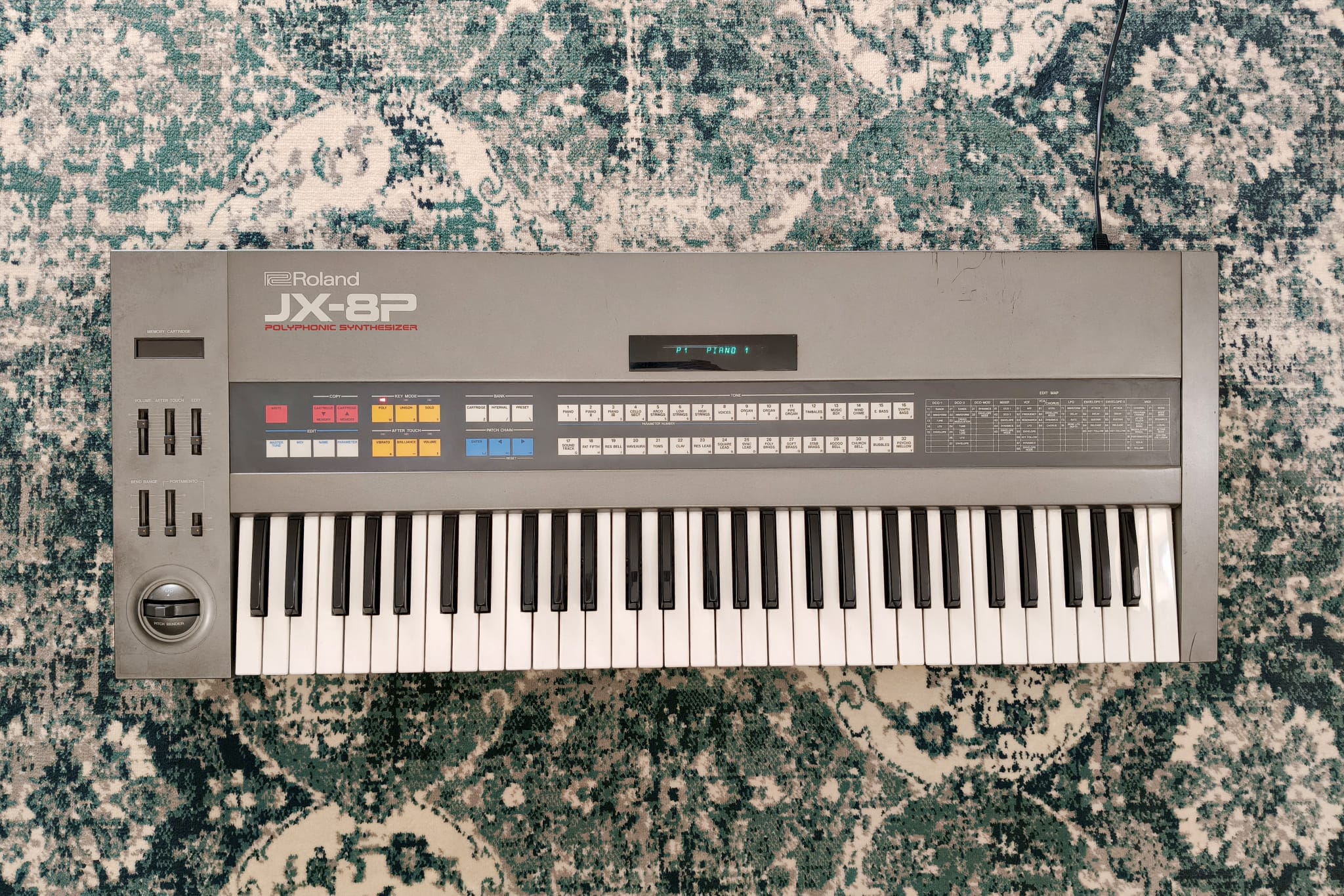 Roland JX-8P 61-Key Polyphonic Synthesizer / full serviced
