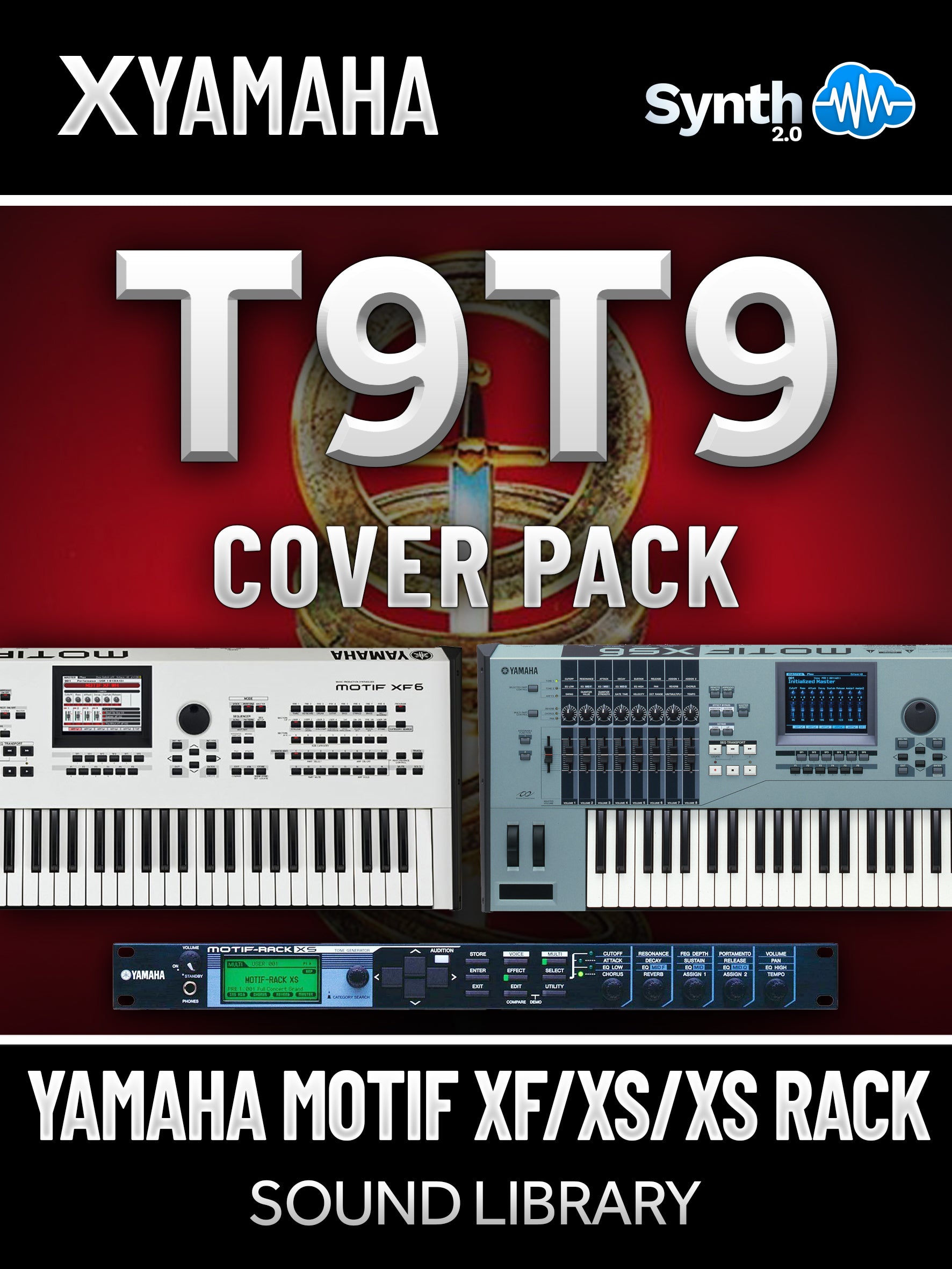 LDX121 - T9T9 Cover Pack - Yamaha Motif XS / XF / RACK ( 12 presets )
