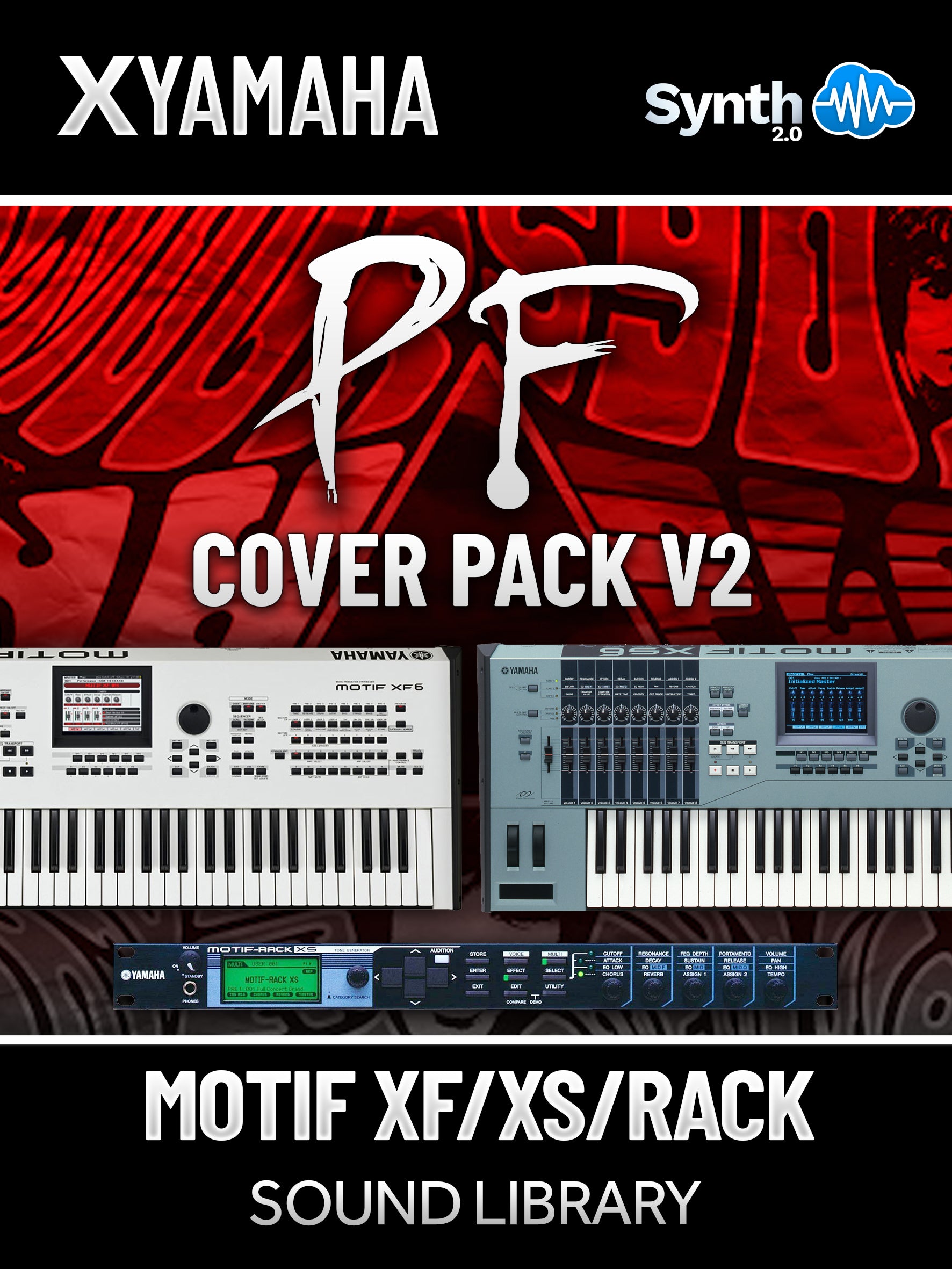 LDX122 - PF Cover Pack V2 - Yamaha Motif XS / XF / Rack