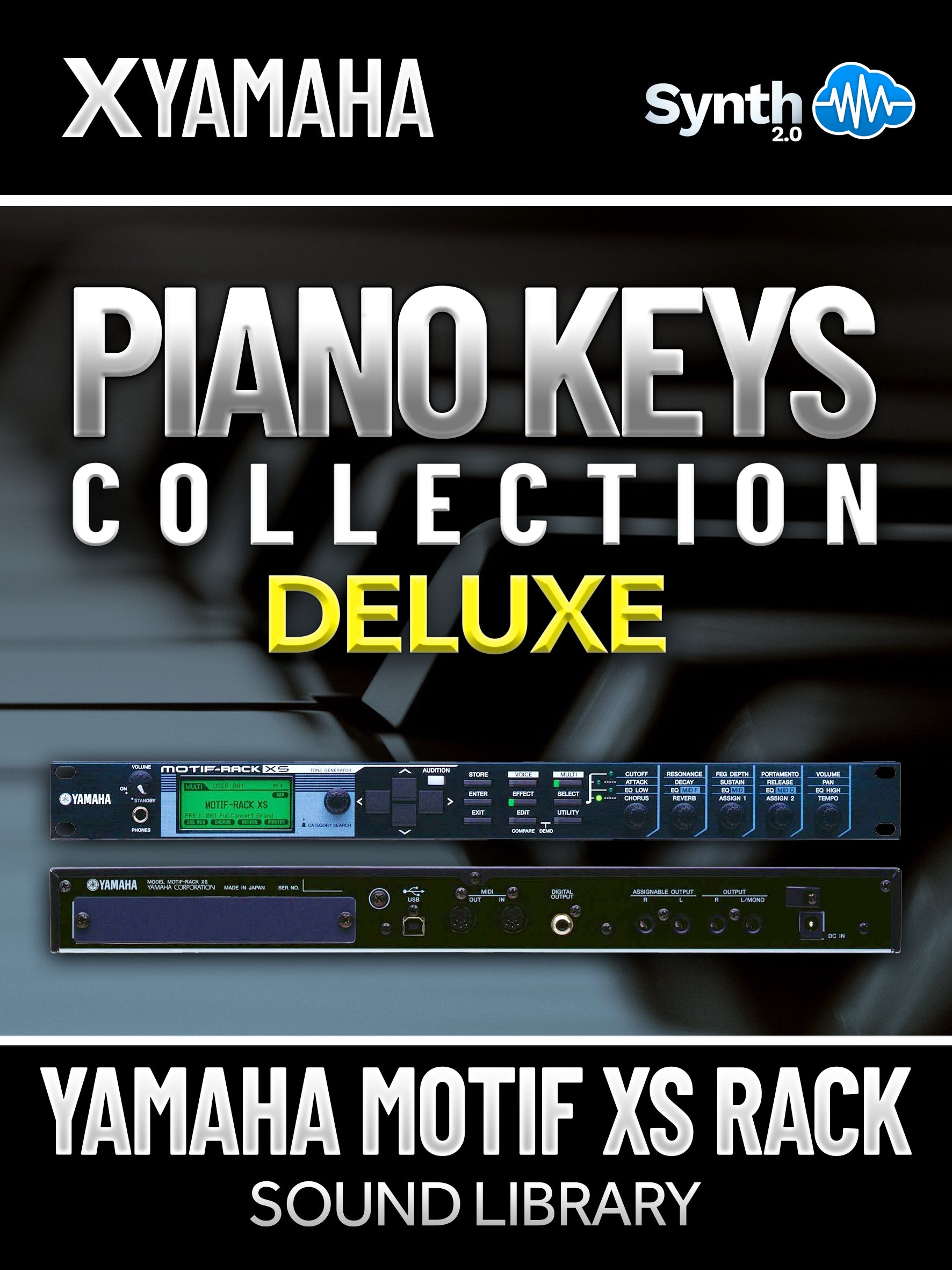 SCL087 - Piano & Keys / Collection DELUXE - Yamaha Motif XS Rack ( 256 presets )