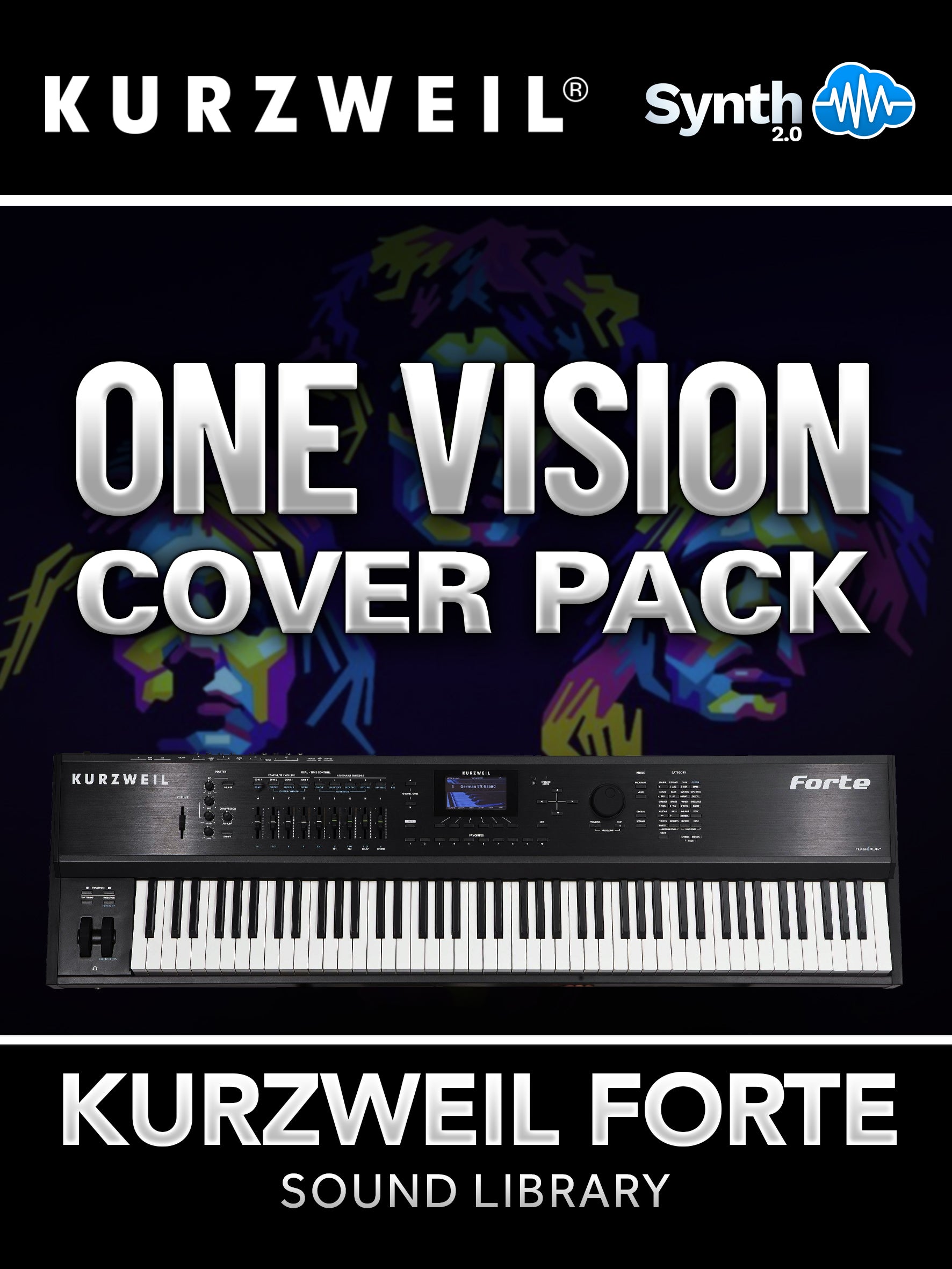 LDX136 - One Vision Cover Pack - Kurzweil Forte ( 13 presets )