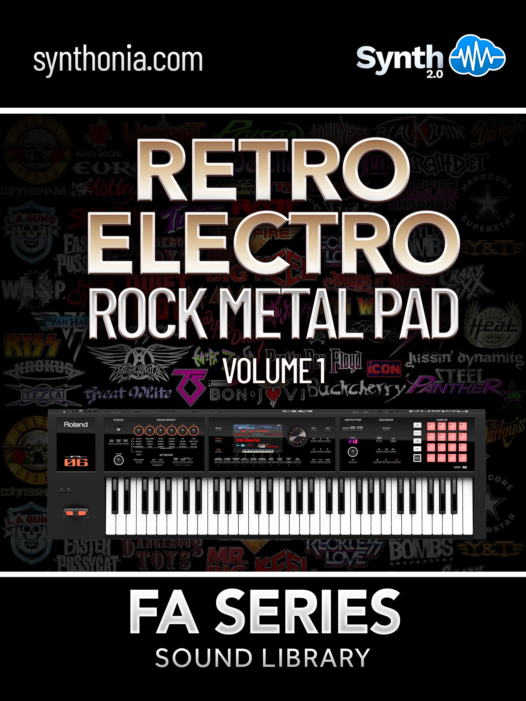 SWS029 - Retro Electro Rock Metal Pad Vol.1 - FA Series ( 30 presets )