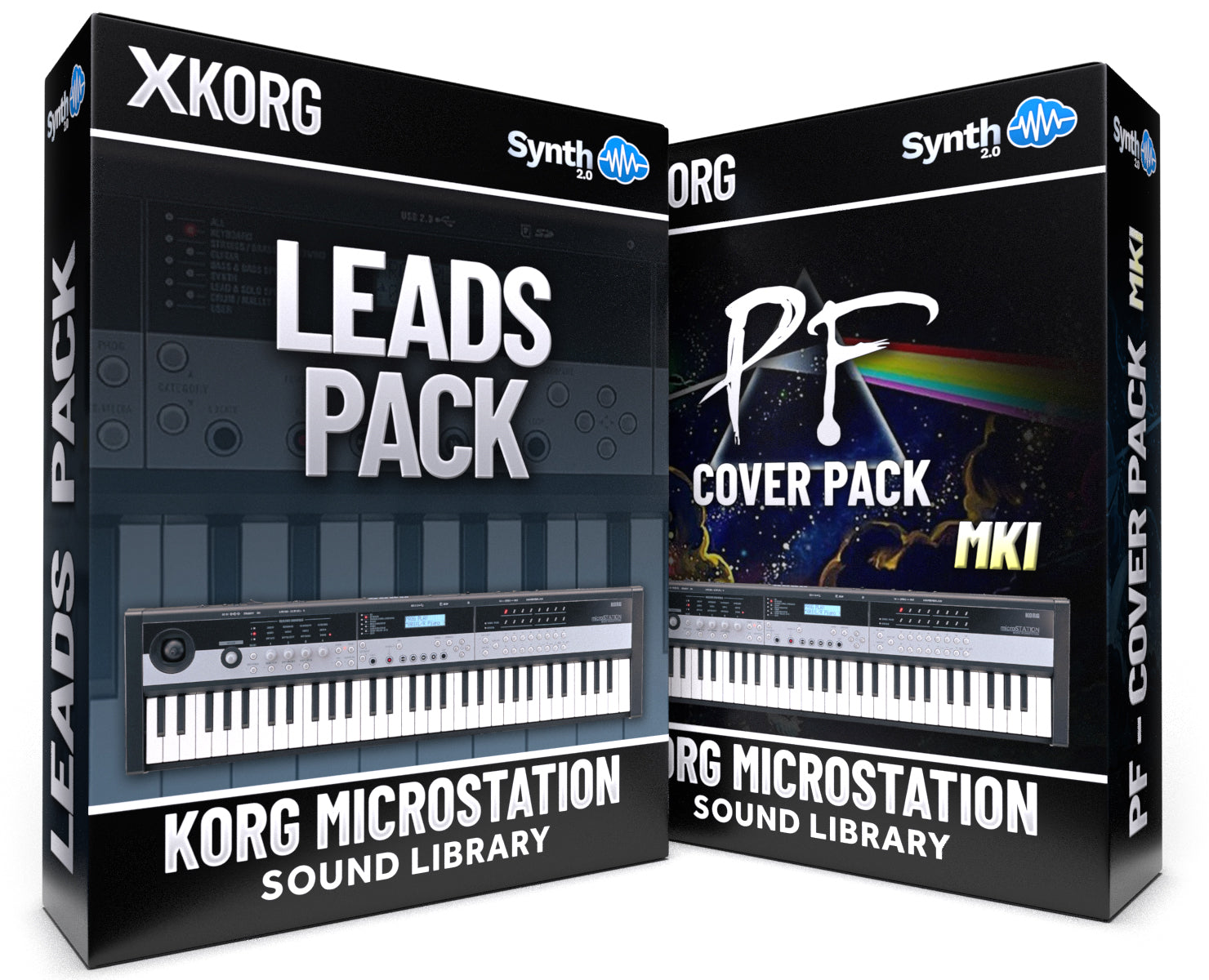 SCL078 - ( Bundle ) - Leads Pack + PF Cover Pack MKI - Korg Microstation ( 21 presets )