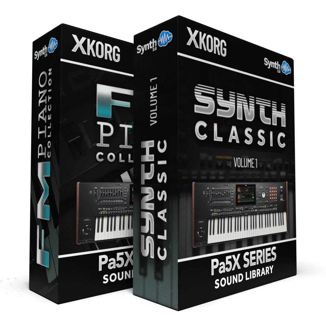 SCL106 - ( Bundle ) - FM Piano Collection + Synth Classic Vol.1 - Korg PA5x Series