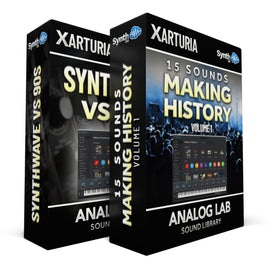 SCL401 - ( Bundle ) - 15 Sounds - Making History Vol.1 + Synthwave VS 90s - Arturia Analog Lab V