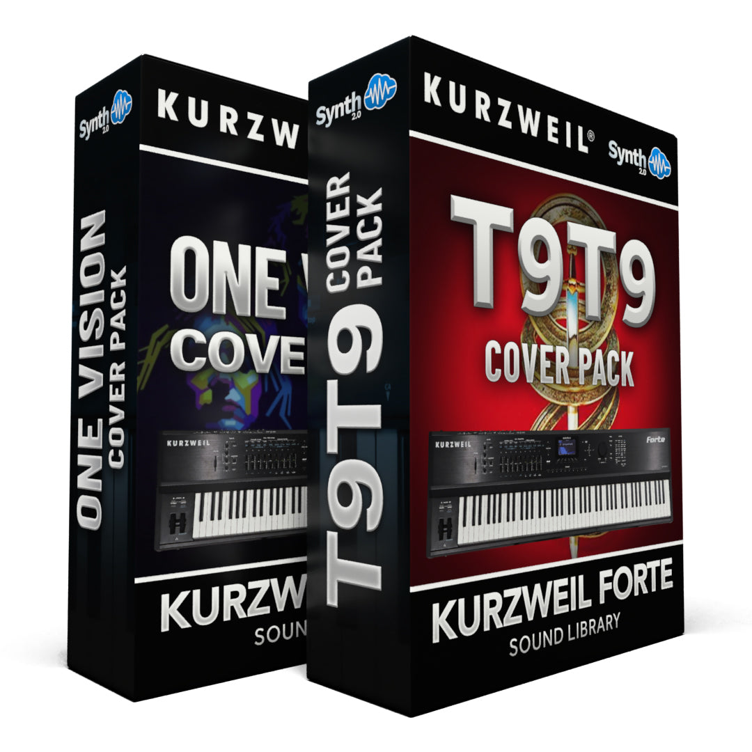 LDX138 - ( Bundle ) - One Vision Cover Pack + T9T9 Cover Pack - Kurzweil Forte