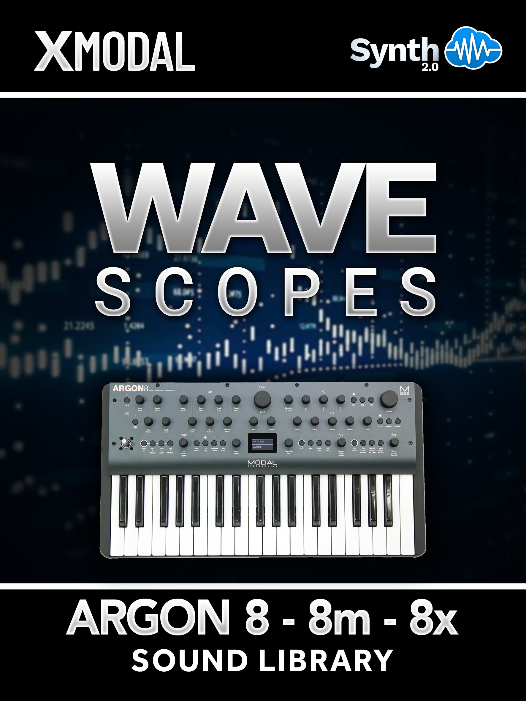 TPL028 - Wave Scopes - Modal Argon 8 - 8m - 8x ( 65 presets )