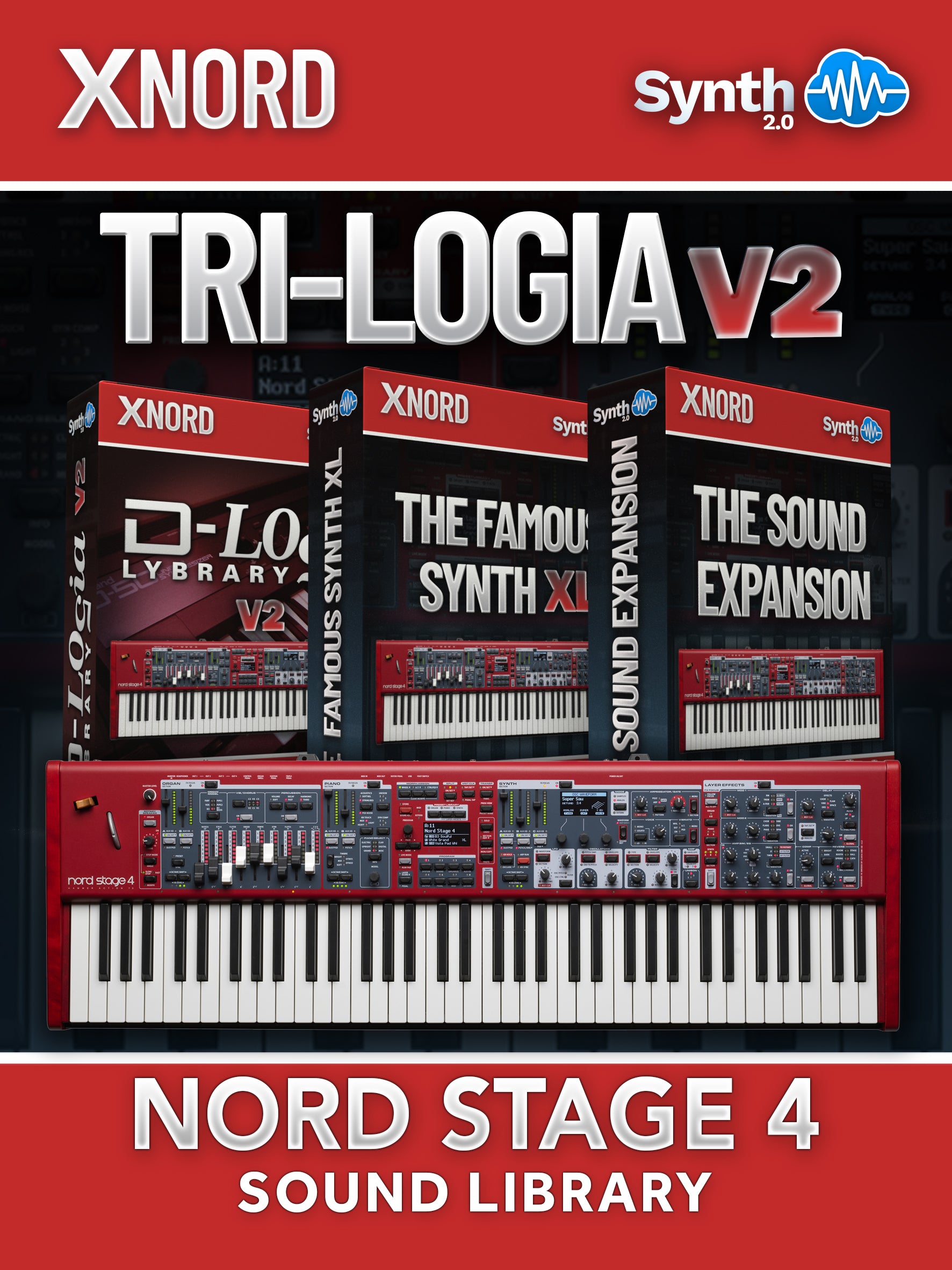 SLL021 - PREORDER - Tri-logia Library V2 - Nord Stage 4 ( 80 presets )