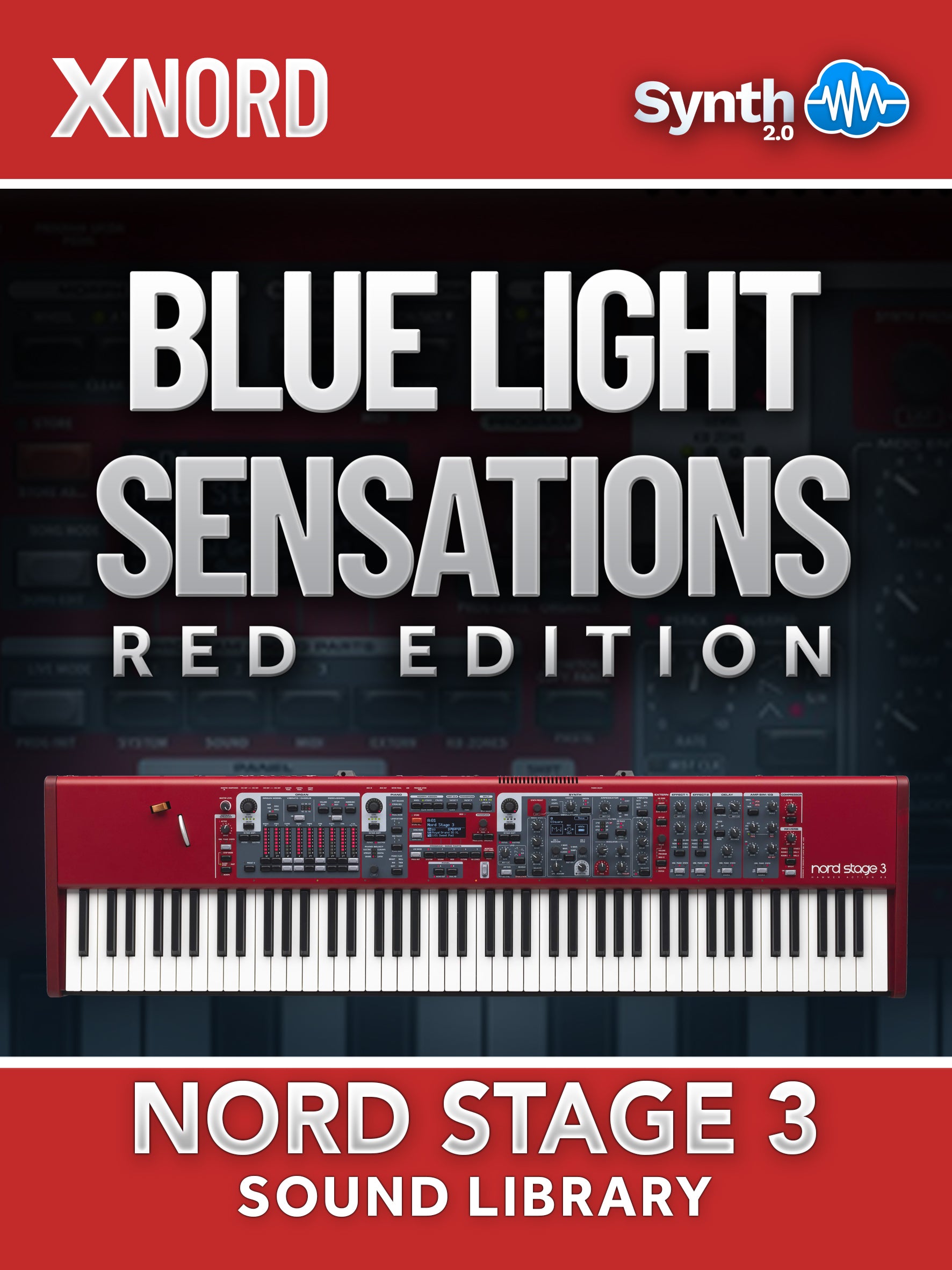 GPR015 - Blue Light Sensations (Red Edition) - Nord Stage 3 ( 30 presets )
