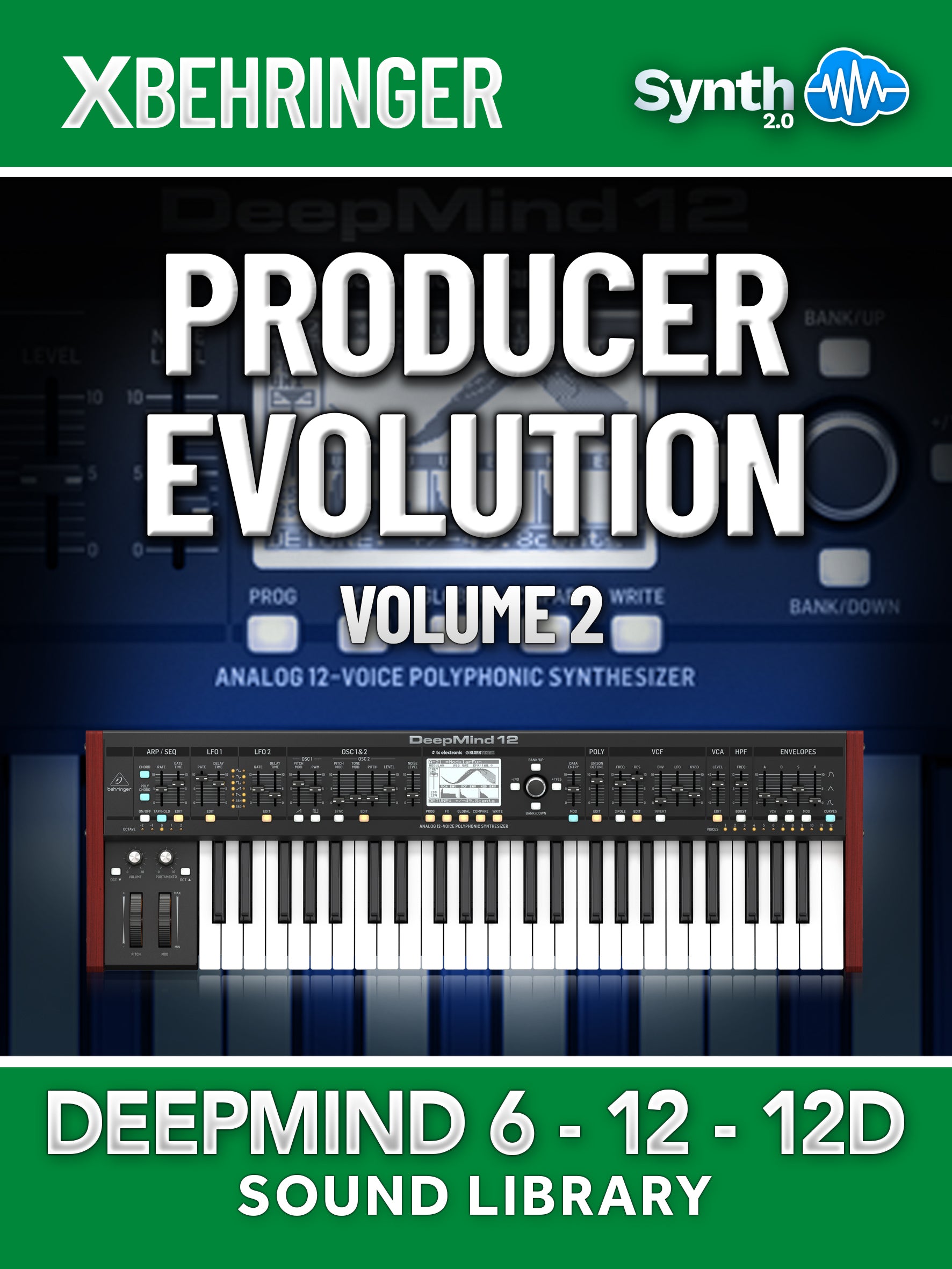 LDX205 - Producer Evolution V2 - Behringer Deepmind 6 / 12 / 12D ( over 200 presets )