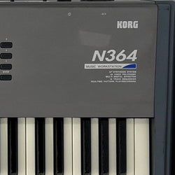 Korg N364 61-Key Keyboard Synthesizer with Power Cable Used