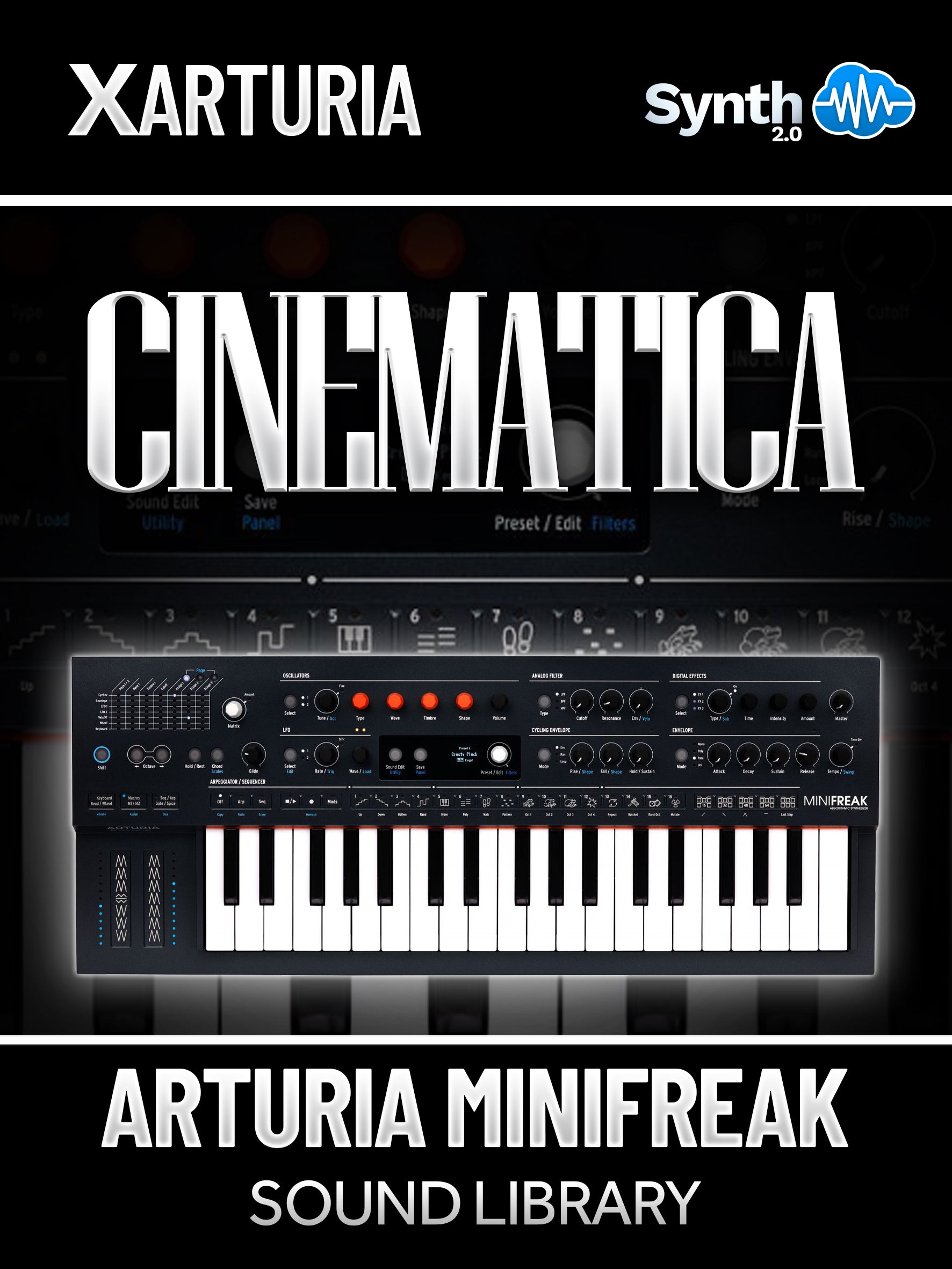 LFO002 - Cinematica - Arturia MiniFreak ( 64 presets )