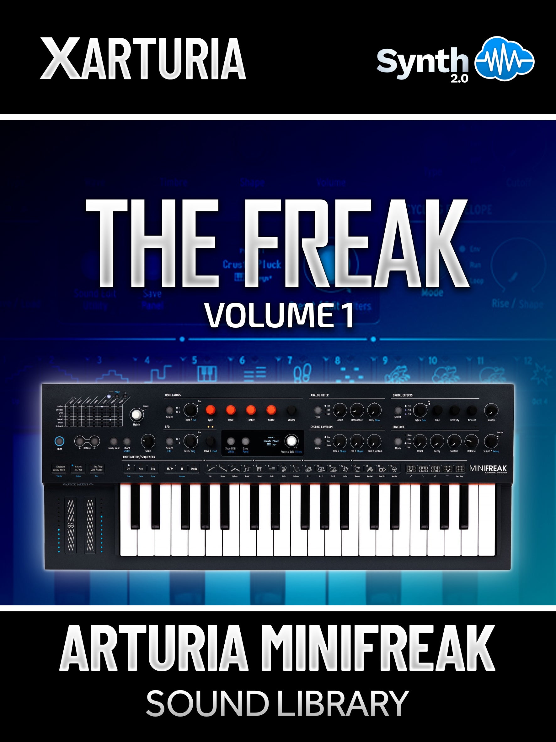 SCL469 - ( Bundle ) - Digital Synth Textures + The Freak Vol.1 - Arturia Minifreak - V