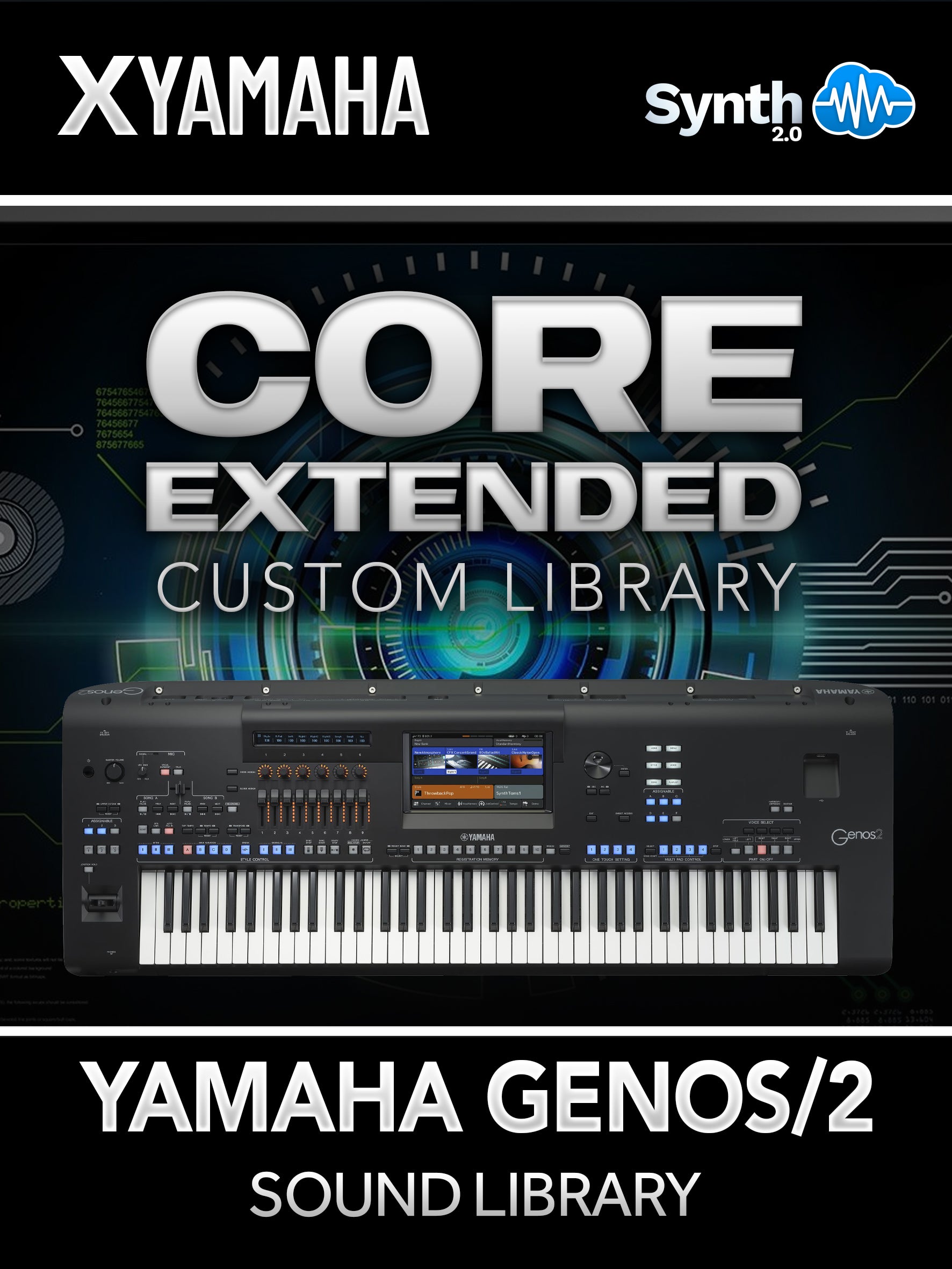 ASL044 - Core Extended Custom Library - Yamaha GENOS / 2 ( 20 voices )
