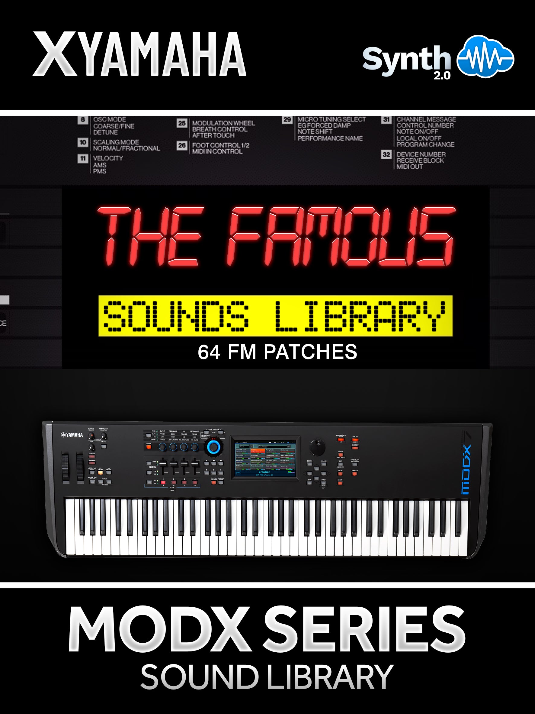 DRS031 - The Famous - 64 FM Sounds - Yamaha MODX / MODX+