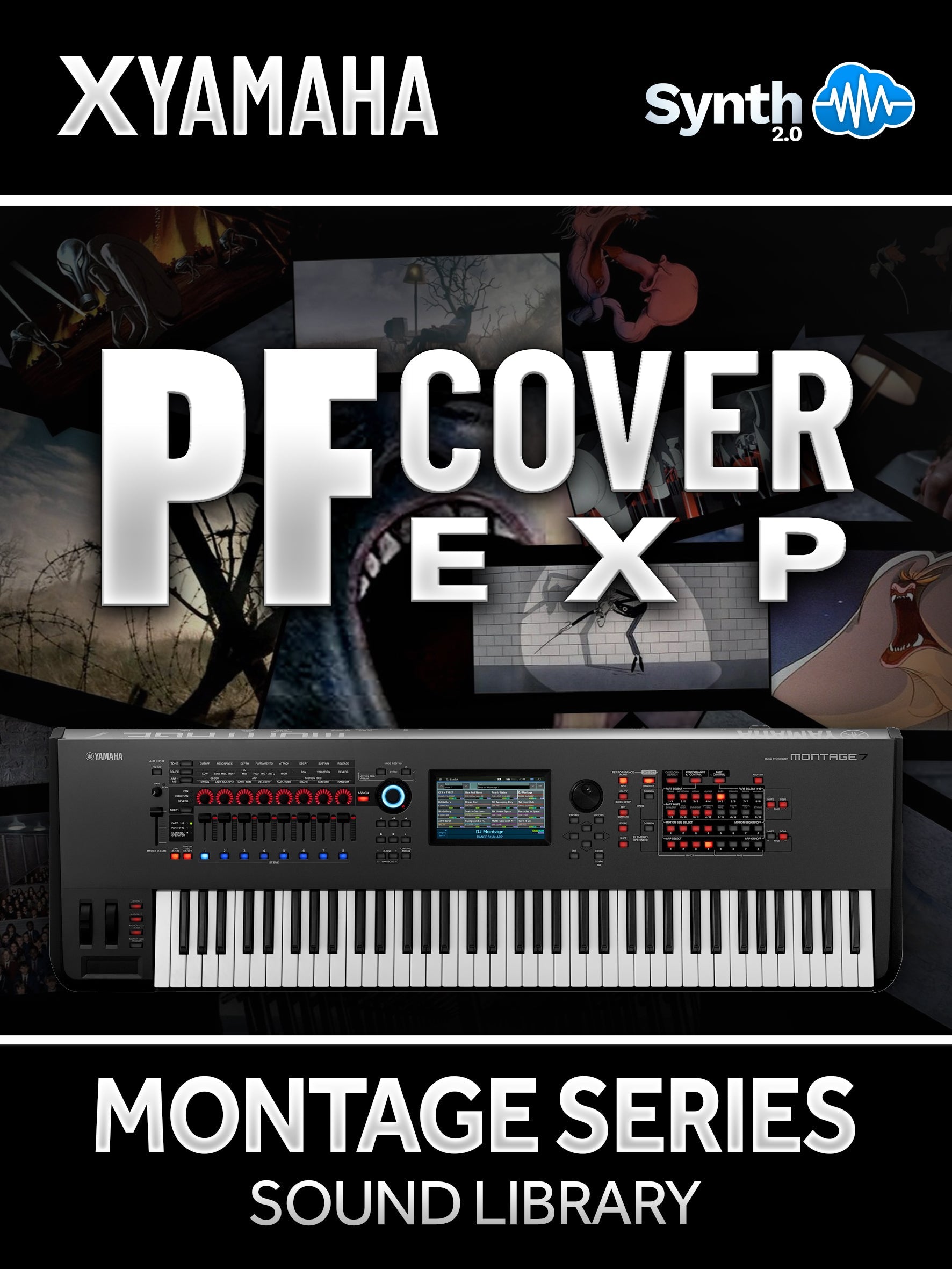 FPL054 - ( Bundle ) - T9t9 Cover EXP + PF Cover EXP Dark Side Edition - Yamaha MONTAGE / M