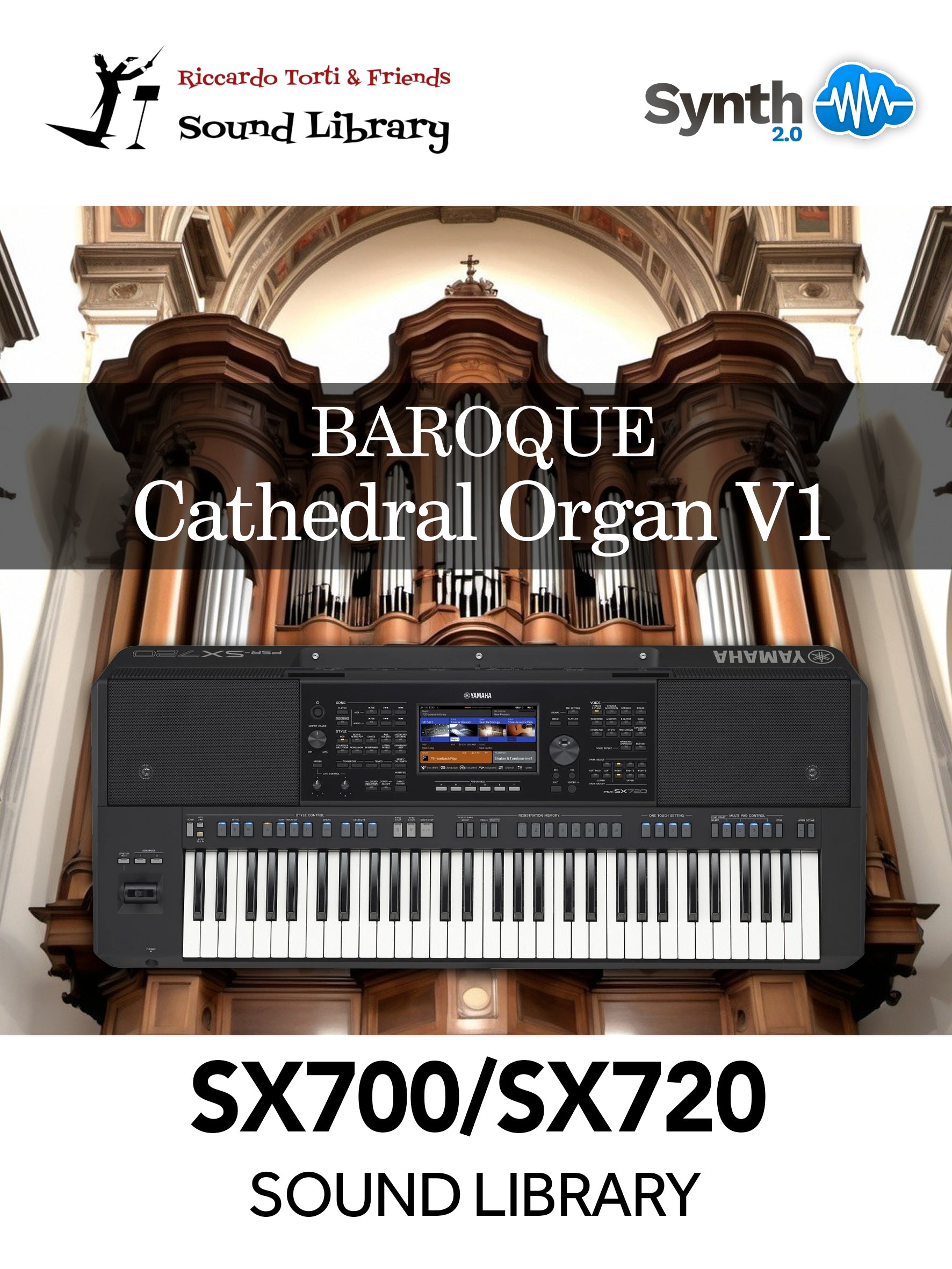Yamaha PSR SX600 700 720: Baroque Cathedral Organ V1 11 presets