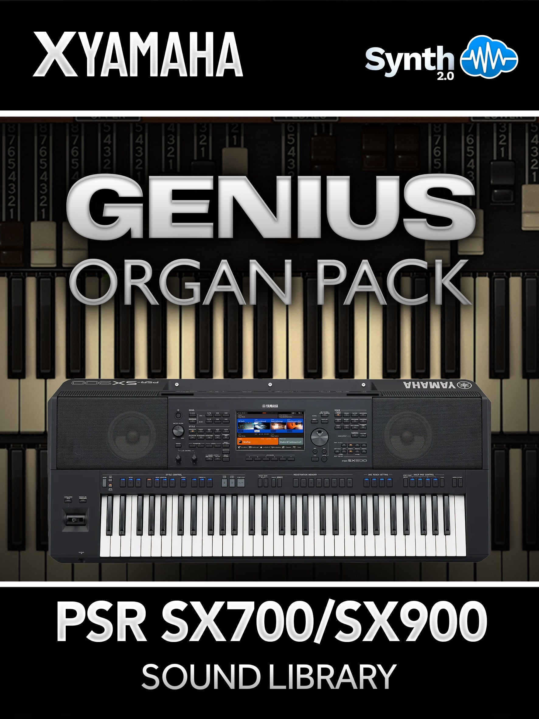 ASL038 - Genius Organ Pack - Yamaha PSR SX600 / 700 / SX900 ( 10 presets )