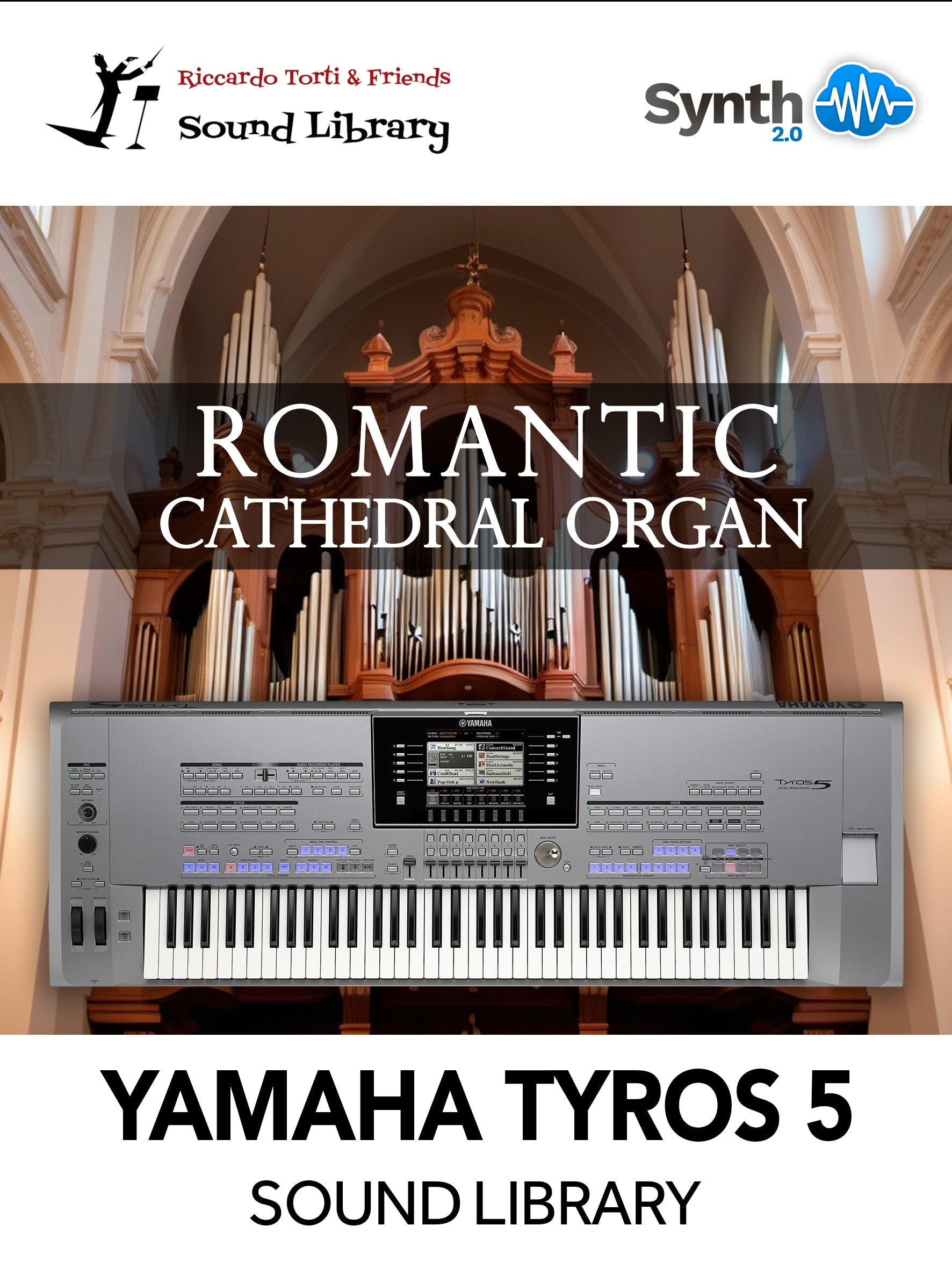 Yamaha TYROS 5: Romantic Cathedral Organ 11 presets soundset