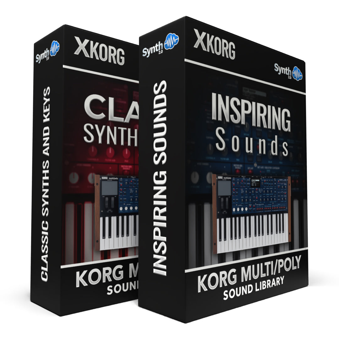 SCL571 - ( Bundle ) - Classic Synths & Keys + Inspiring Sounds - Korg Multi/Poly