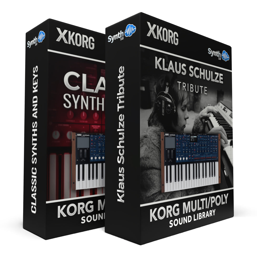 SCL572 - ( Bundle ) - Classic Synths & Keys + Klaus Shulze Tribute - Korg Multi/Poly