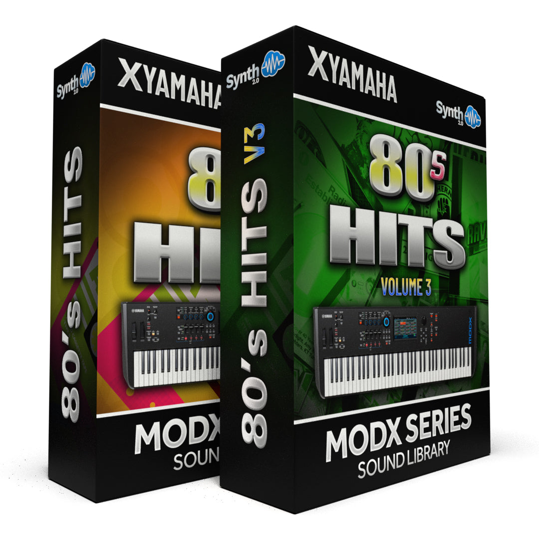 SJL007 - ( Bundle ) - 80's Hits V1 + V3 - Yamaha MODX / MODX+