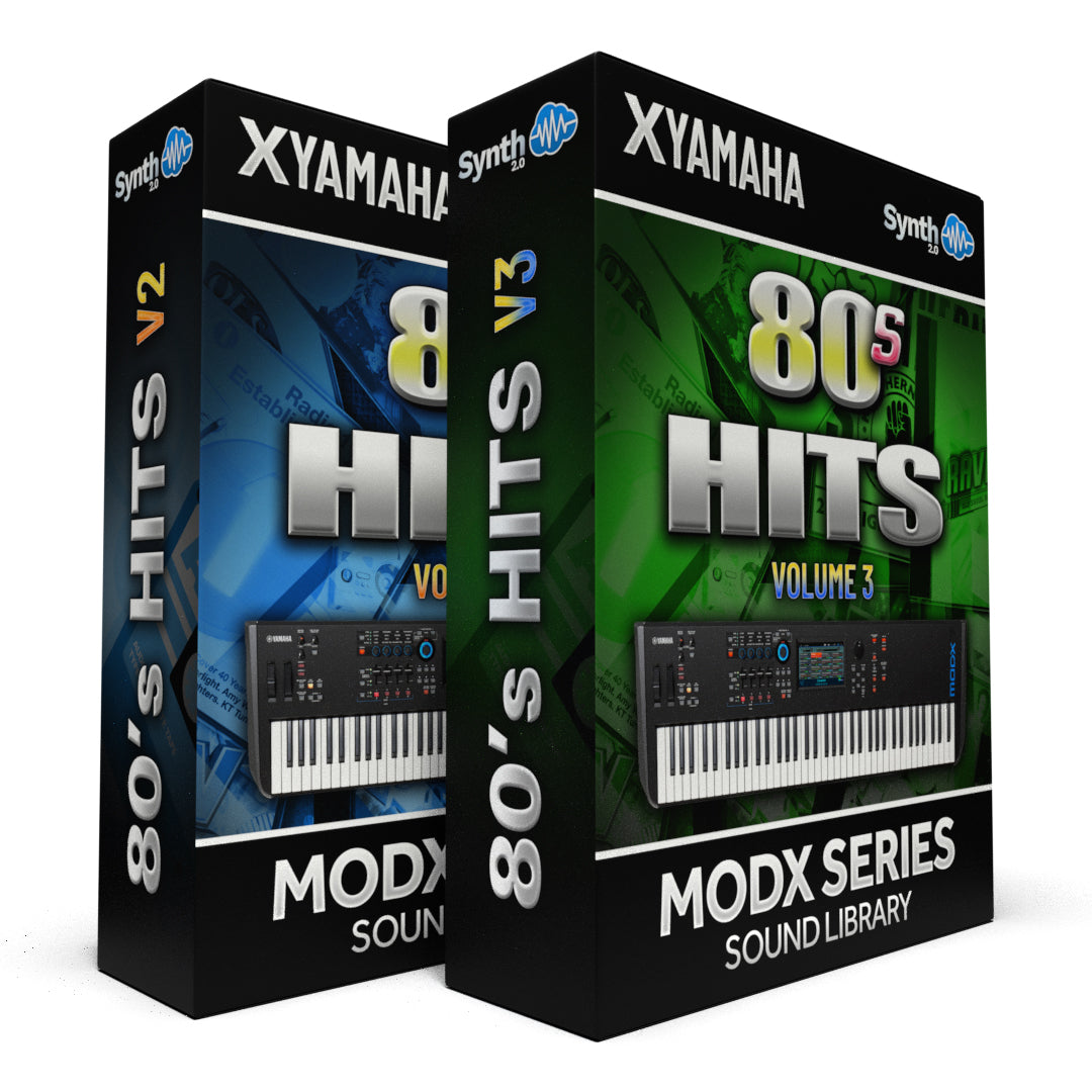 SJL008 - ( Bundle ) - 80's Hits V2 + V3 - Yamaha MODX / MODX+