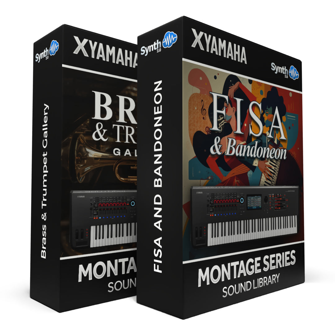 NRL011 - ( Bundle ) - Brass & Trumpet Gallery + Fisa & Bandoneon - Yamaha MONTAGE / M