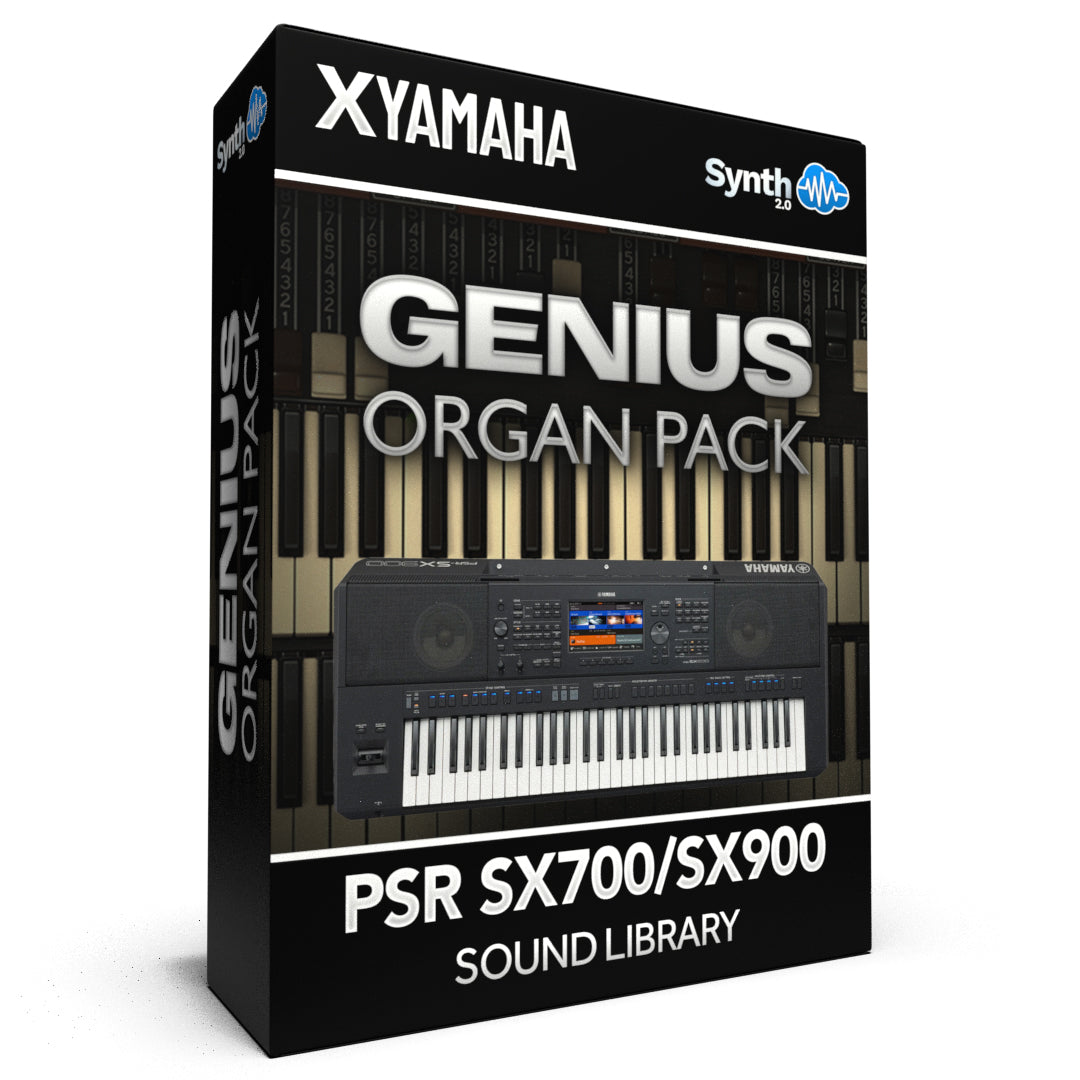 ASL038 - Genius Organ Pack - Yamaha PSR SX600 / 700 / SX900 ( 10 presets )
