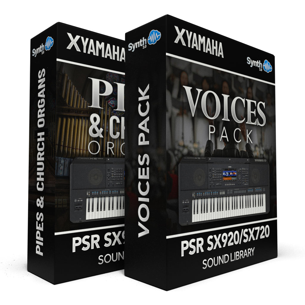 Bundle Pipe & Church Organs + Voices Pack Yamaha PSR SX920 SX720