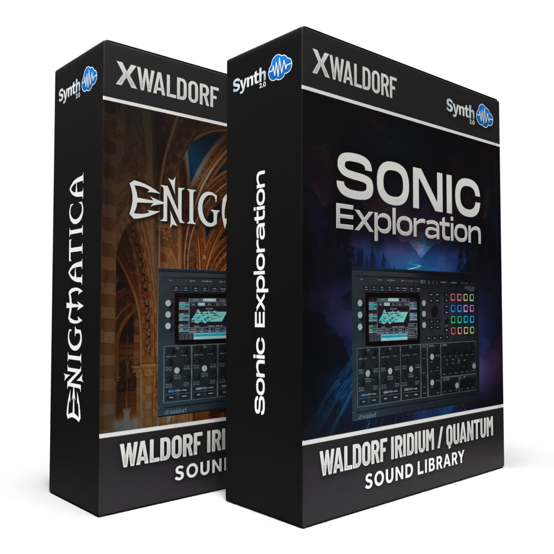 SCL569 - ( Bundle ) - Enigmatica + Sonic Exploration V1 - Waldorf Iridium / Quantum