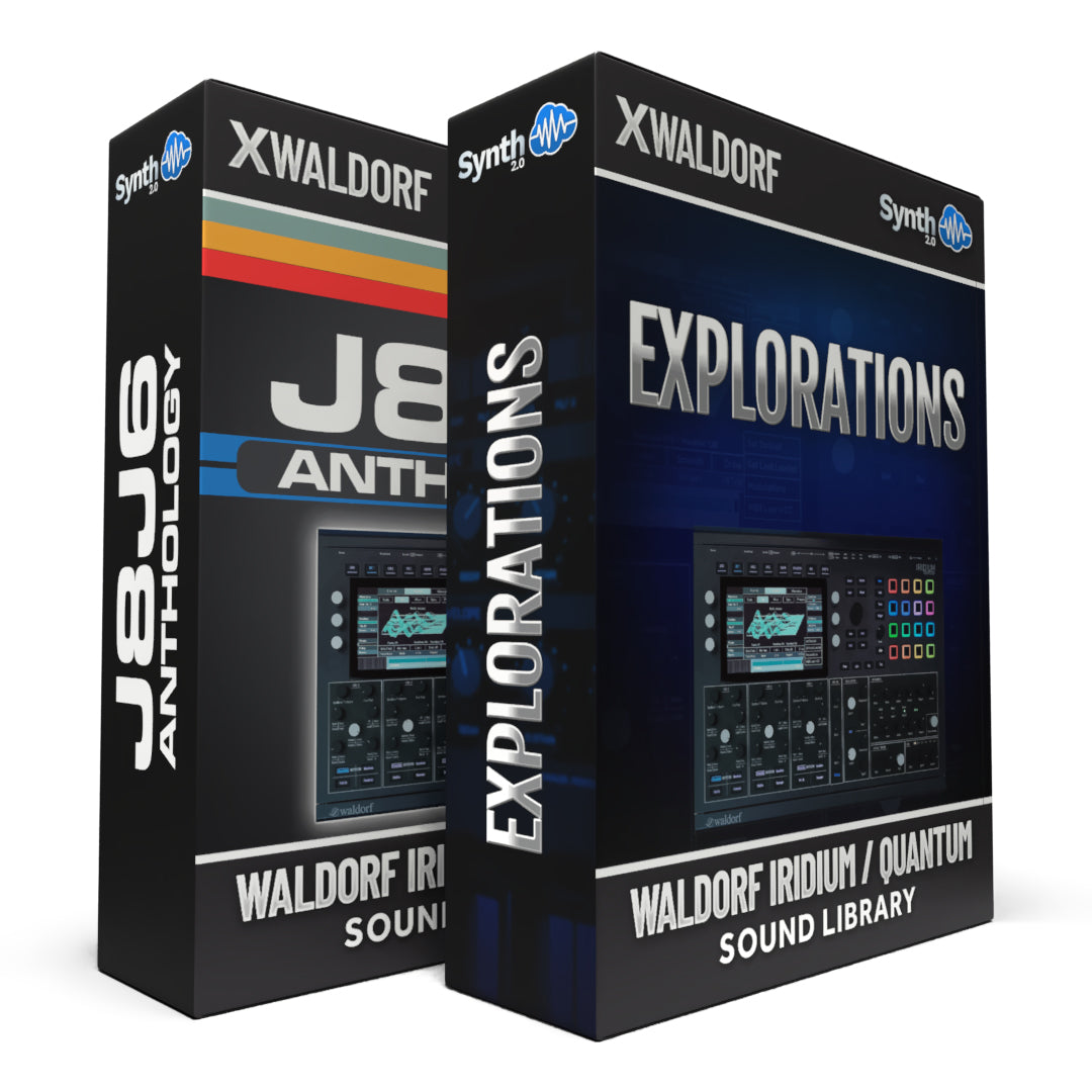 SCL588 - ( Bundle ) - J8J6 Anthology + Explorations - Waldorf Iridium / Quantum