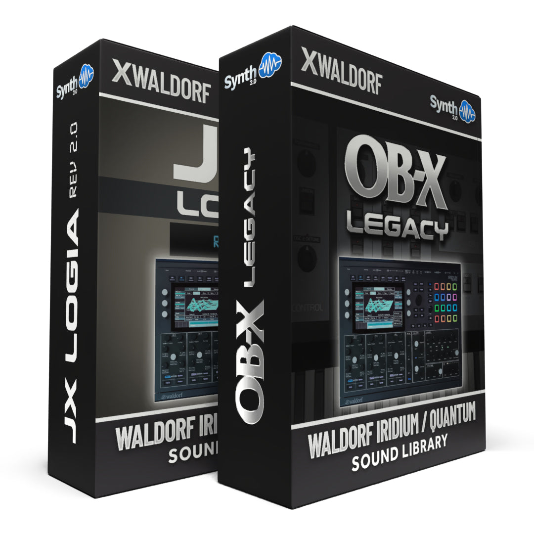 DRS076 - ( Bundle ) - JX-Logia Rev2 + OB-X Legacy - Waldorf Iridium / Quantum