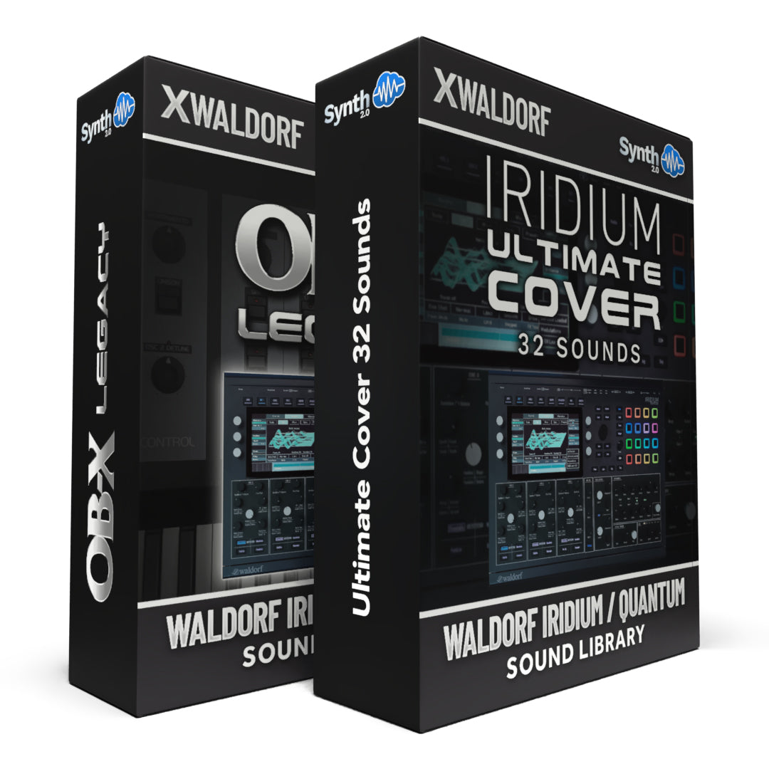 DRS075 - ( Bundle ) - OB-X Legacy + Ultimate Cover - Waldorf Iridium / Quantum