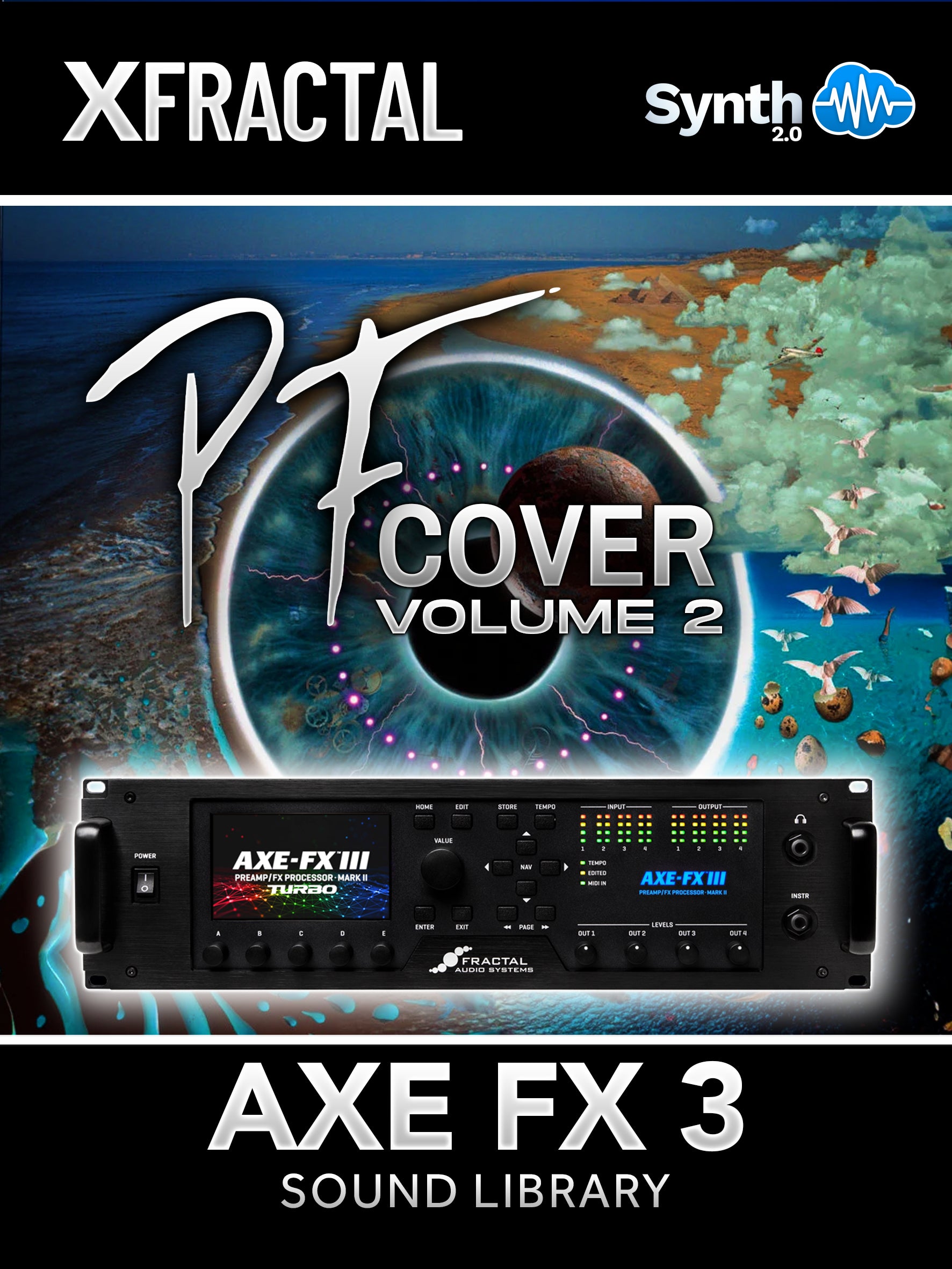 FRT002 - PF Cover V2 - Fractal Axe-Fx III ( 26 scenes )