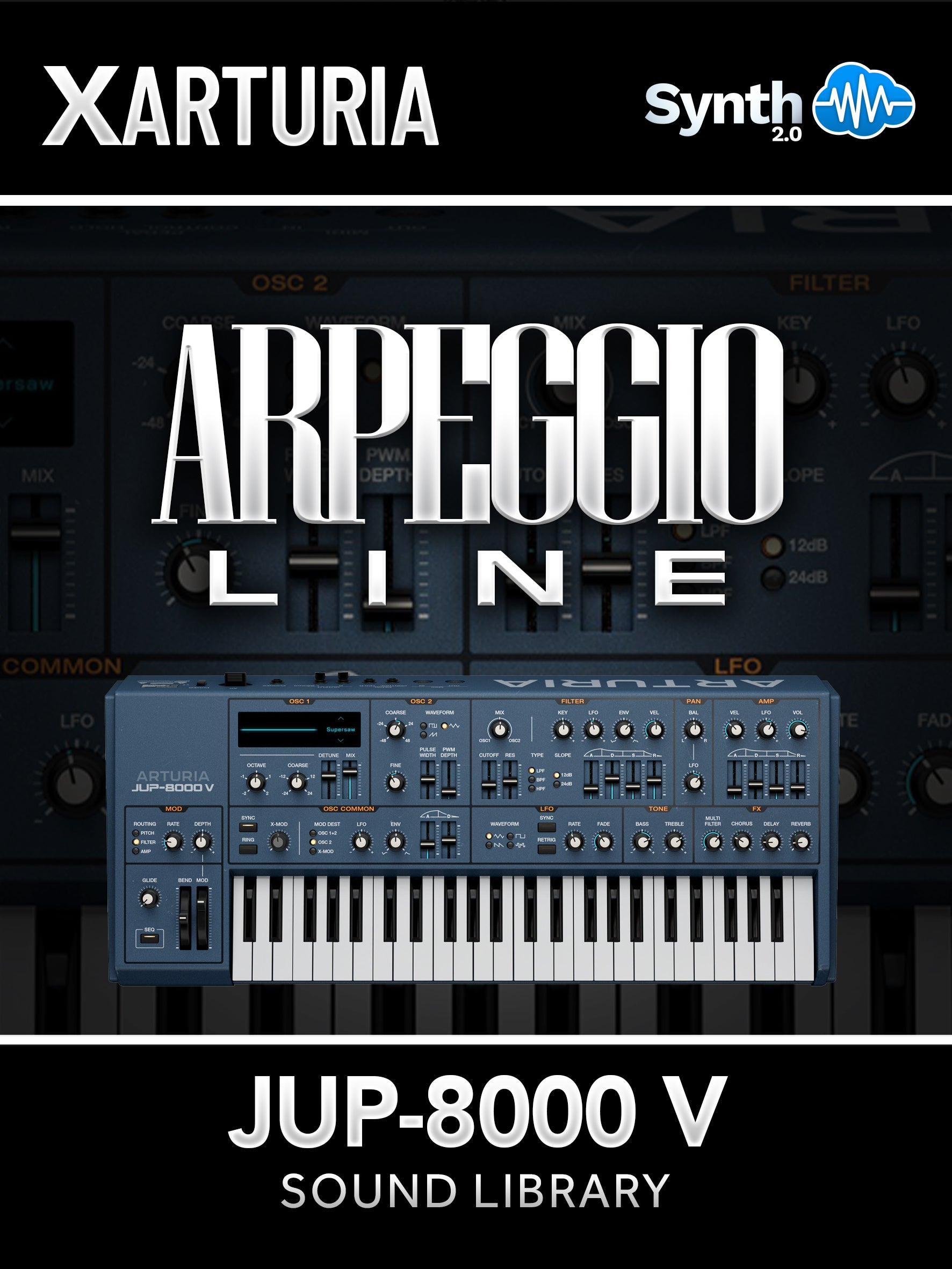 TPL083 - Arpeggio Line - Arturia Jup-8000 V ( 42 presets )