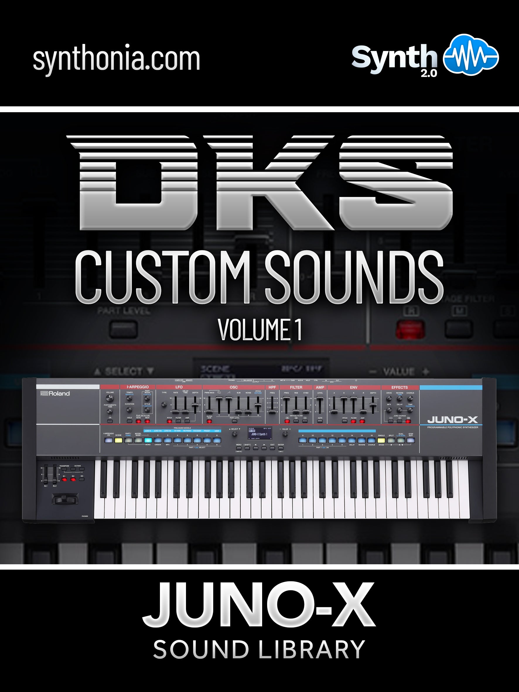 DKS011 - DKS Custom Sounds Vol.1 - Juno-X ( 16 presets )