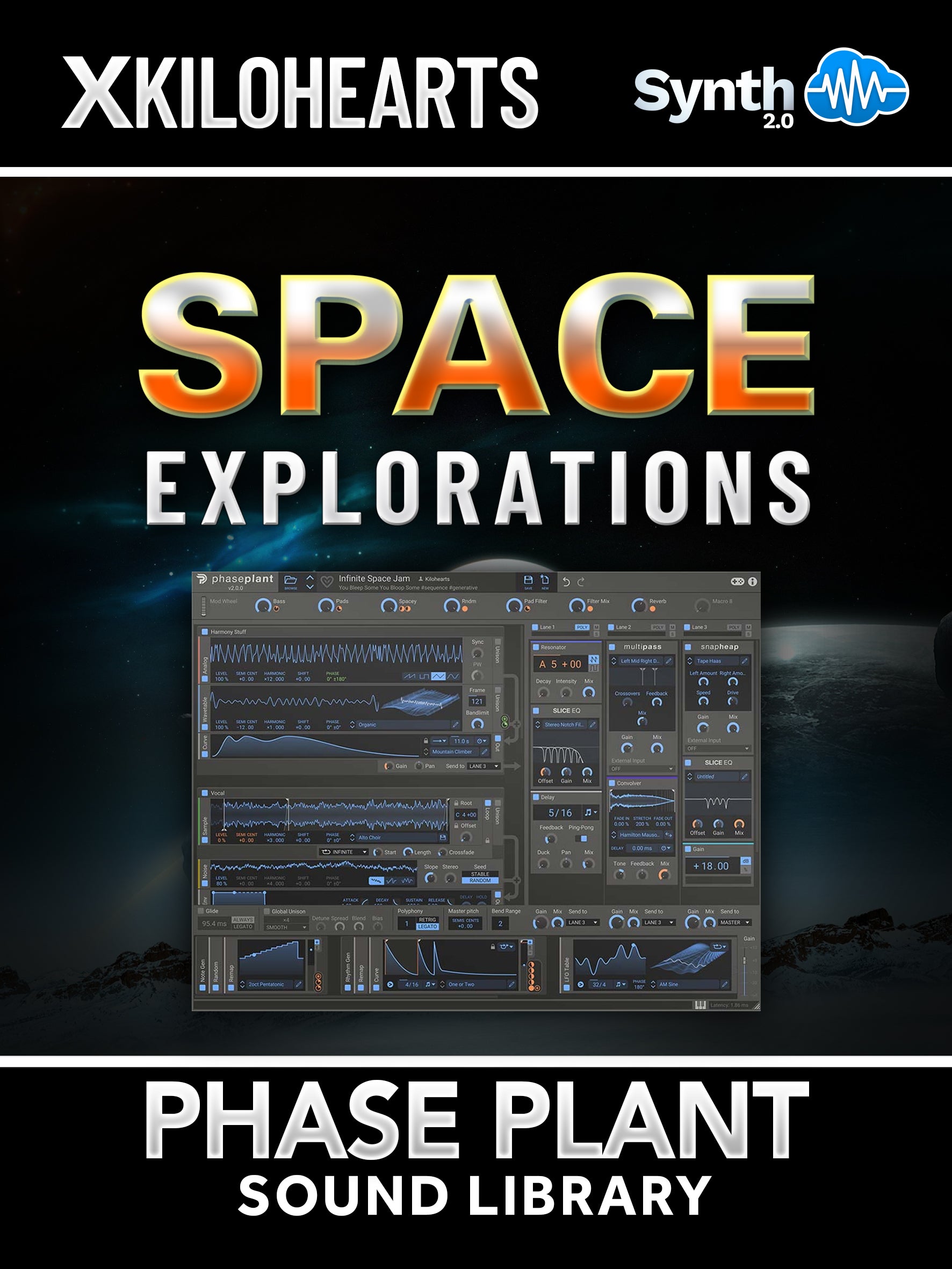 OTL020 - Space Explorations - Kilohearts Phase Plant ( 50 presets )