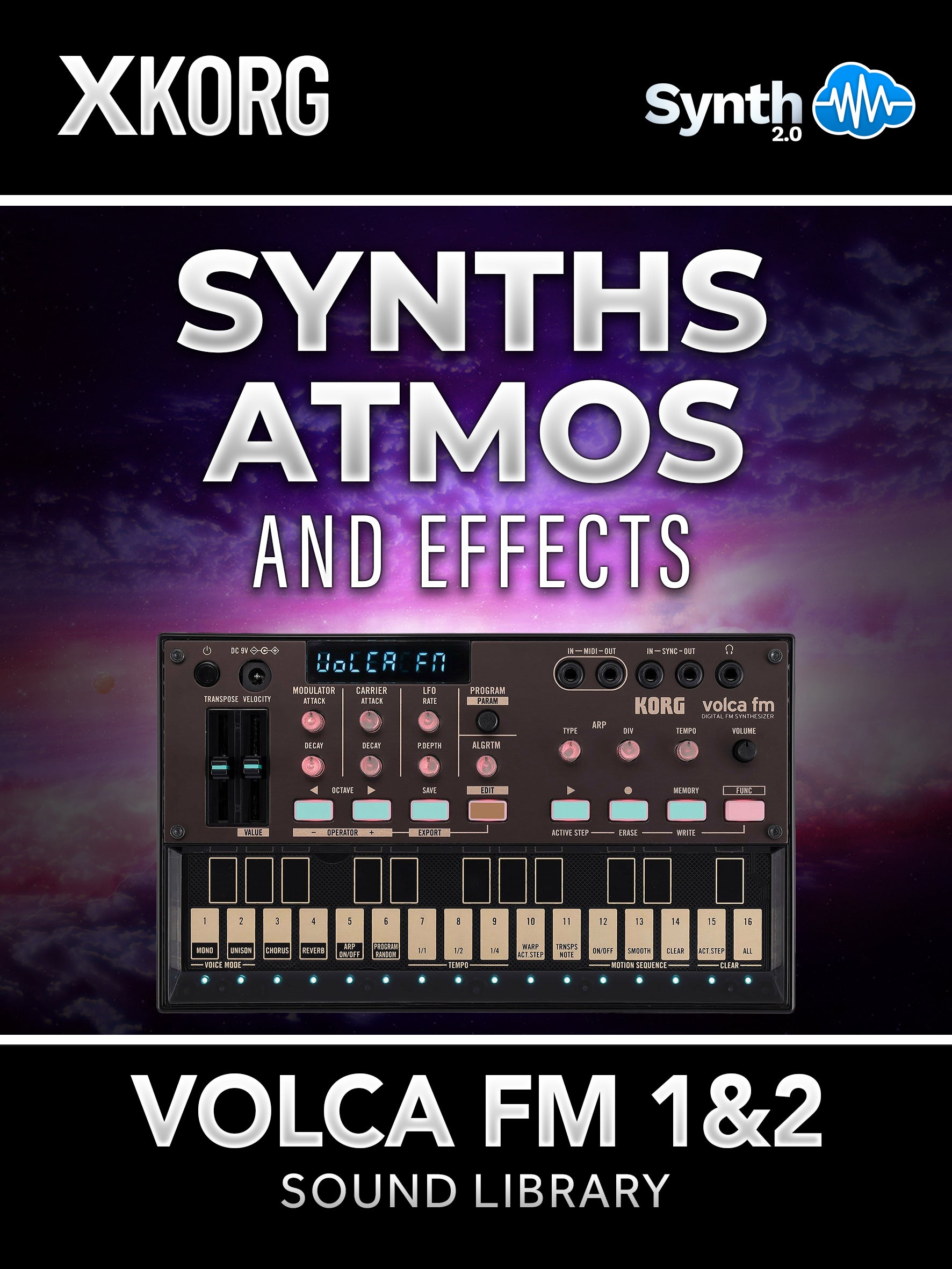LFO164 - Synth, Atmos & Effects - Korg Volca FM 1 / 2 ( 32 presets )