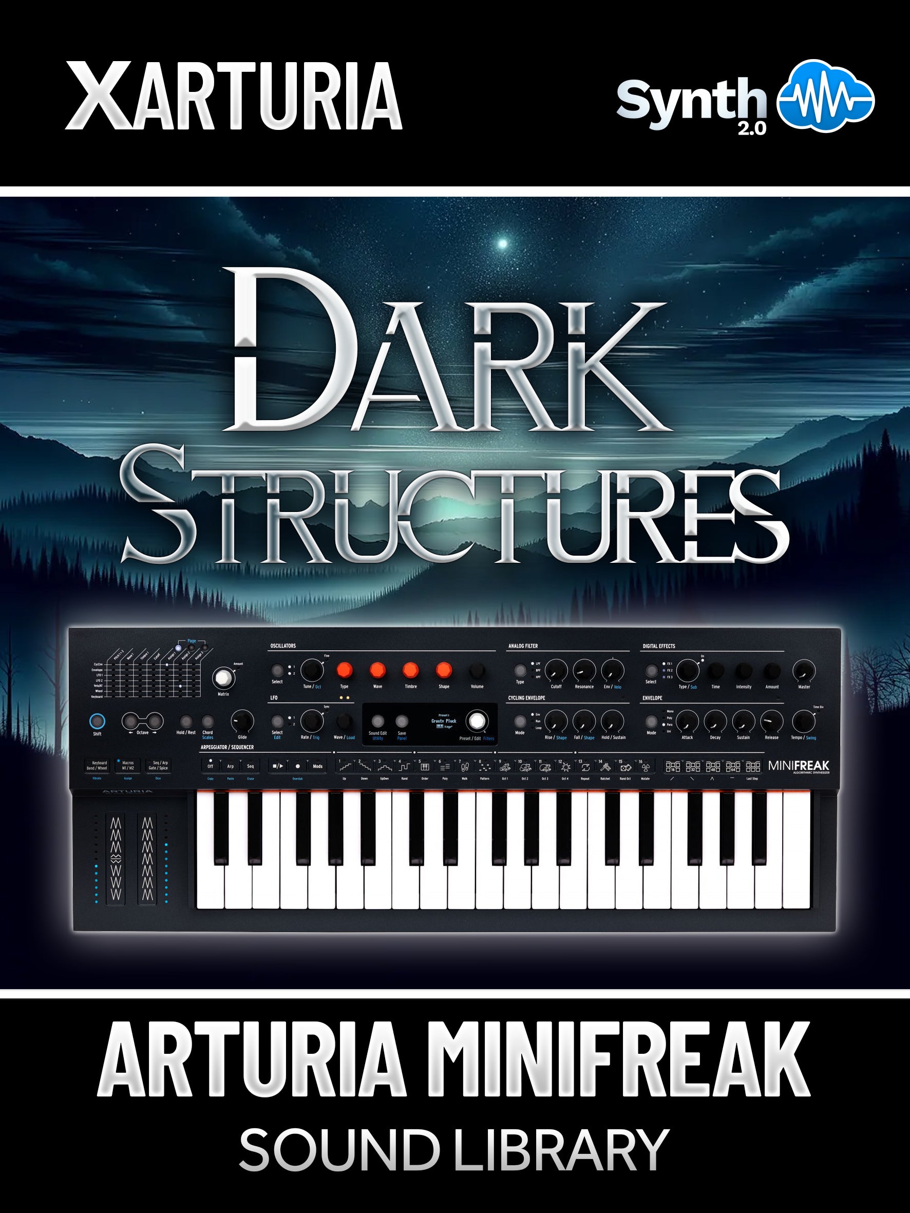 TPL061 - Dark Structures - Arturia MiniFreak ( 40 presets )