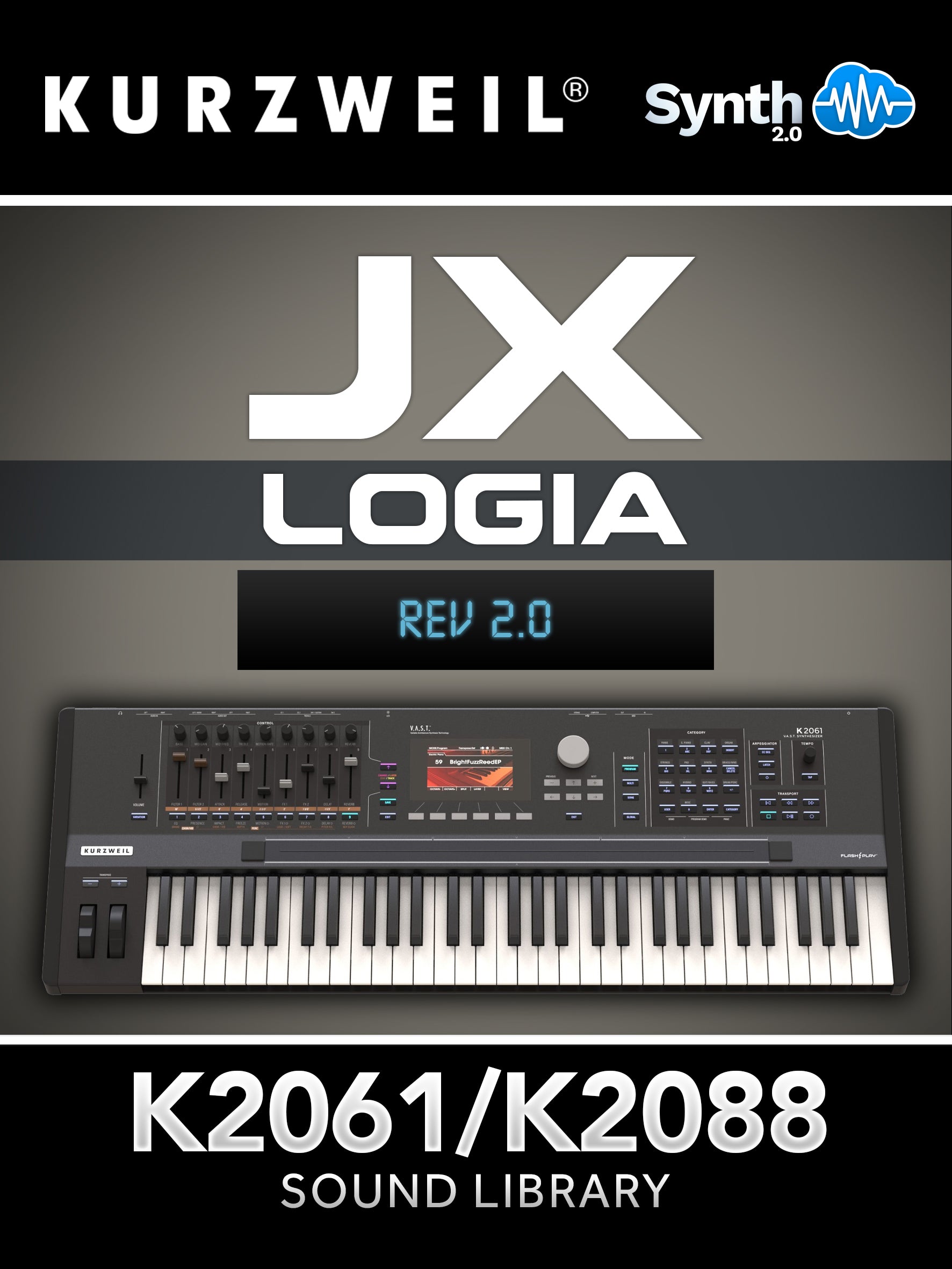 JX Logia Rev2 Kurzweil K2061 24 presets – Synthcloud