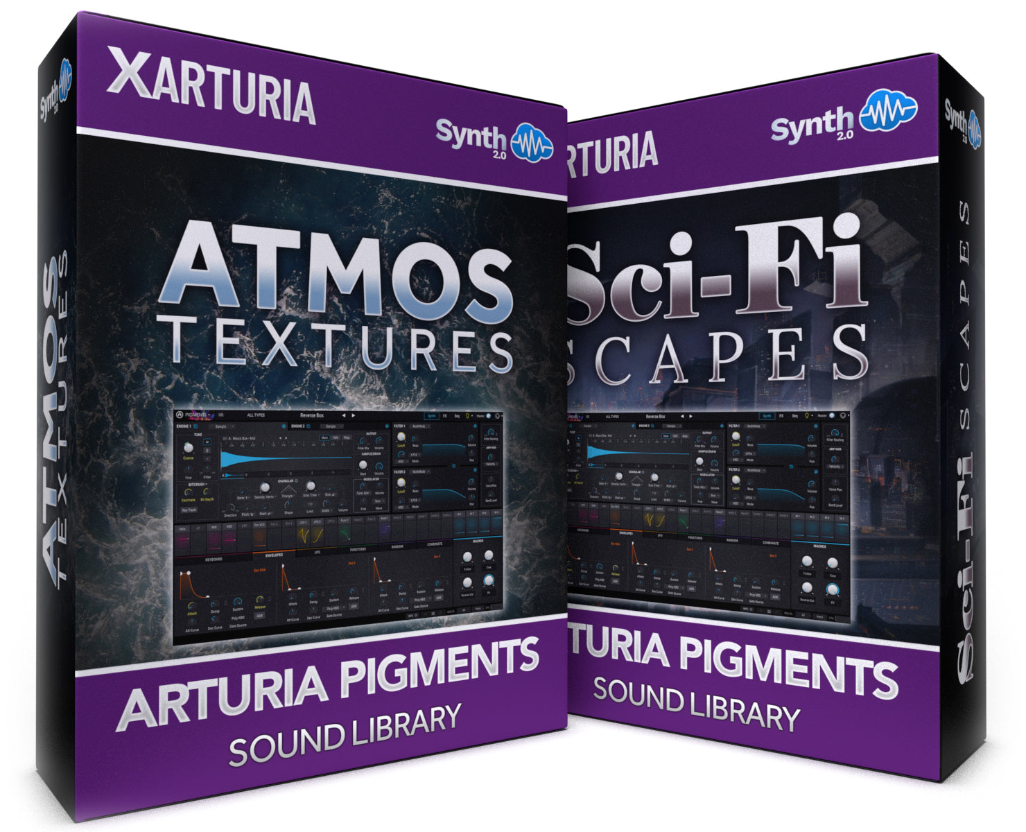 TPL035 - ( Bundle ) - Atmos Textures + Sci-Fi Scapes - Arturia Pigments 4