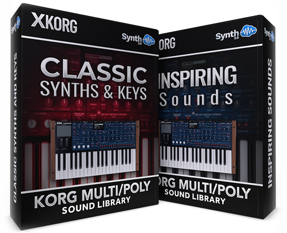 SCL571 - ( Bundle ) - Classic Synths & Keys + Inspiring Sounds - Korg Multi/Poly