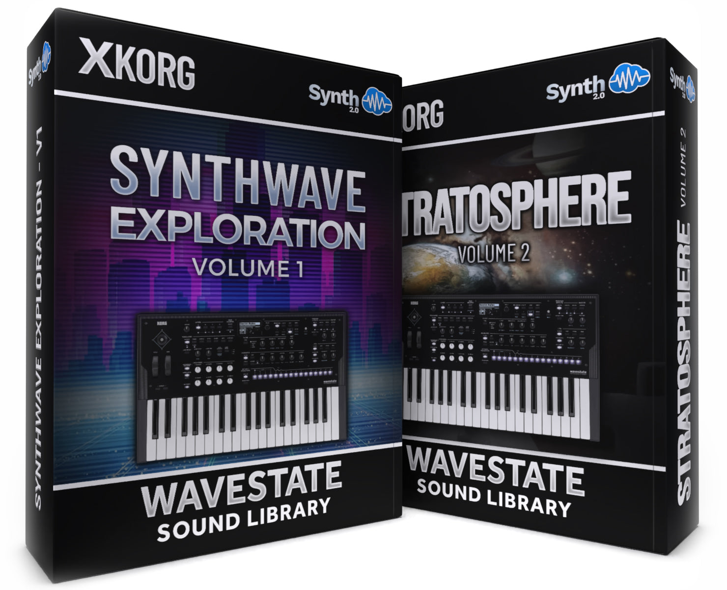 SCL589 - ( Bundle ) - Synthwave Exploration V1 + Stratosphere V2 - Korg Wavestate / mkII / Se / Native