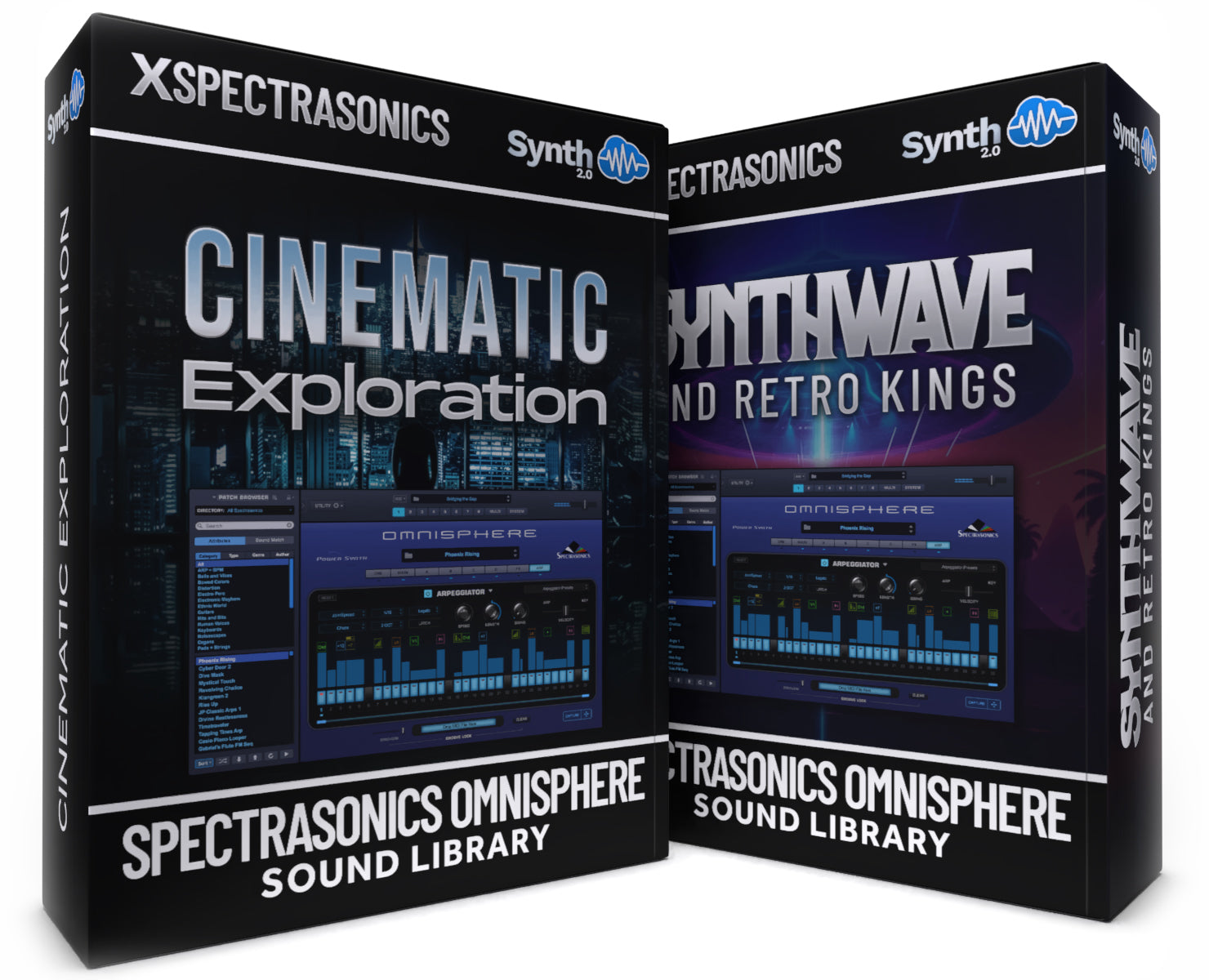 SCL583 - ( Bundle ) - Cinematic Exploration + Synthwave & Retro Kings - Spectrasonics Omnisphere 3