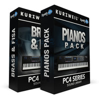 PC4017 - ( Bundle ) - Brass & Fisa + Pianos Pack - Kurzweil PC4 Series