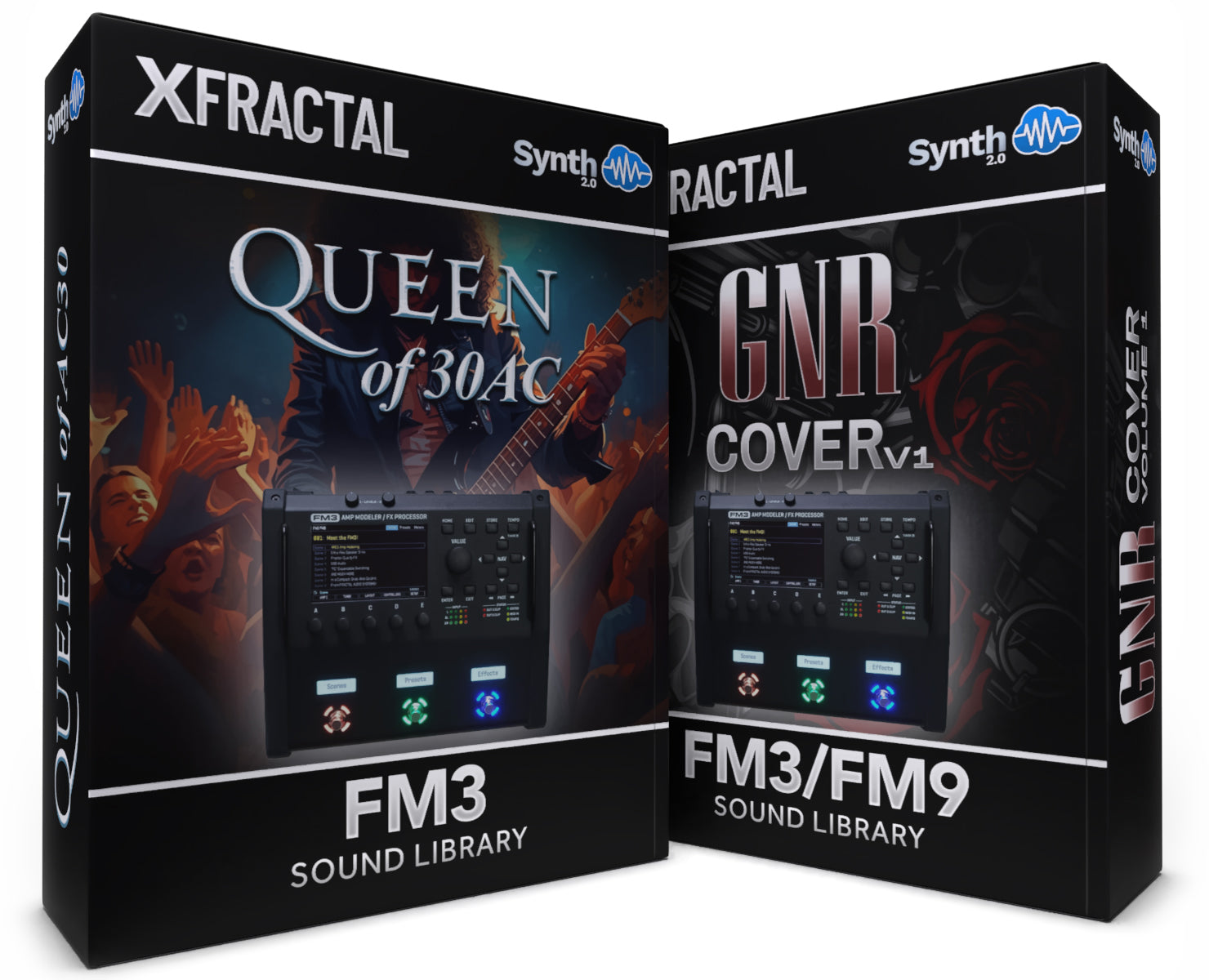 FRT024 - ( Bundle ) - Queen of 30 AC + GNR Cover V1 - Fractal FM3 / FM9